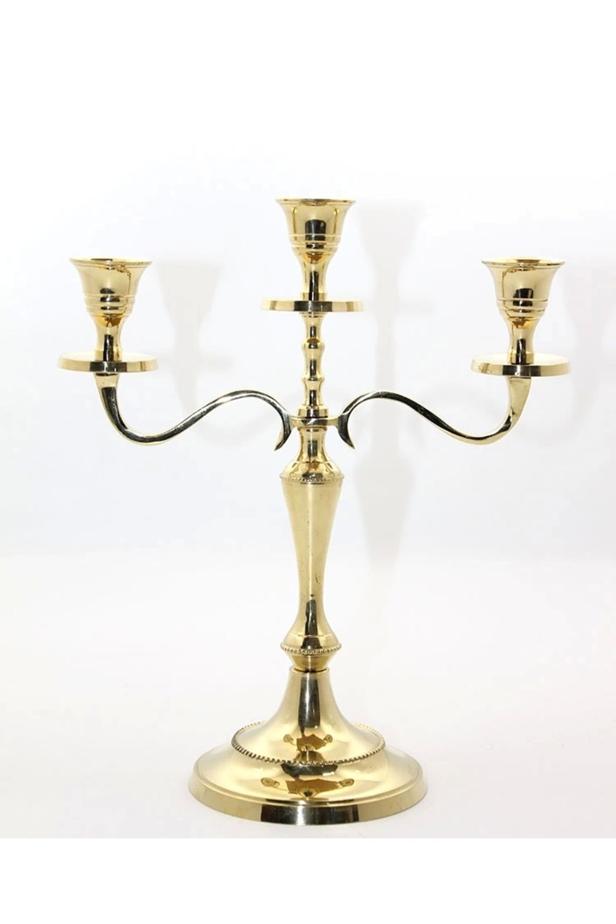 shop Pirinç 3'lü Şamdan 4612