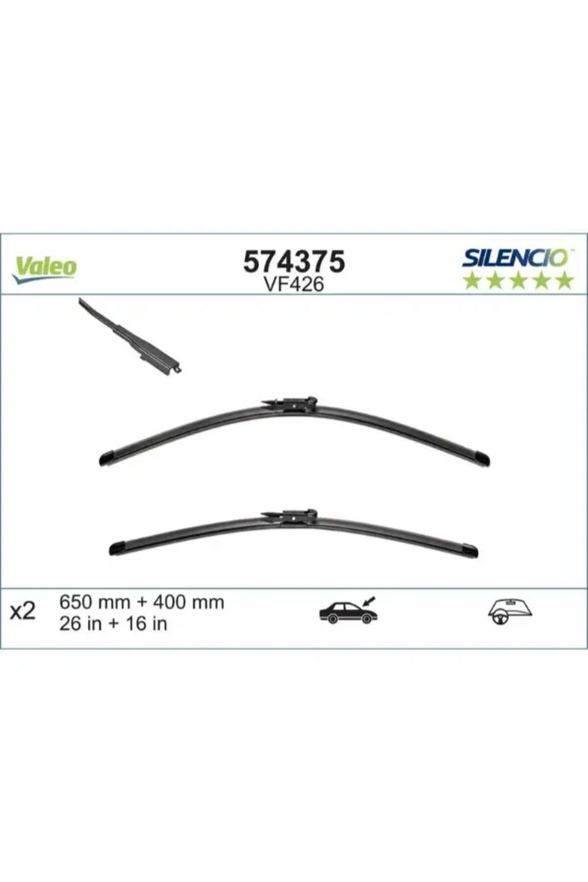 VALEO SILECEK SUPURGESI FLAT BLADE (x2) 650 / 400mm CORSA D 06