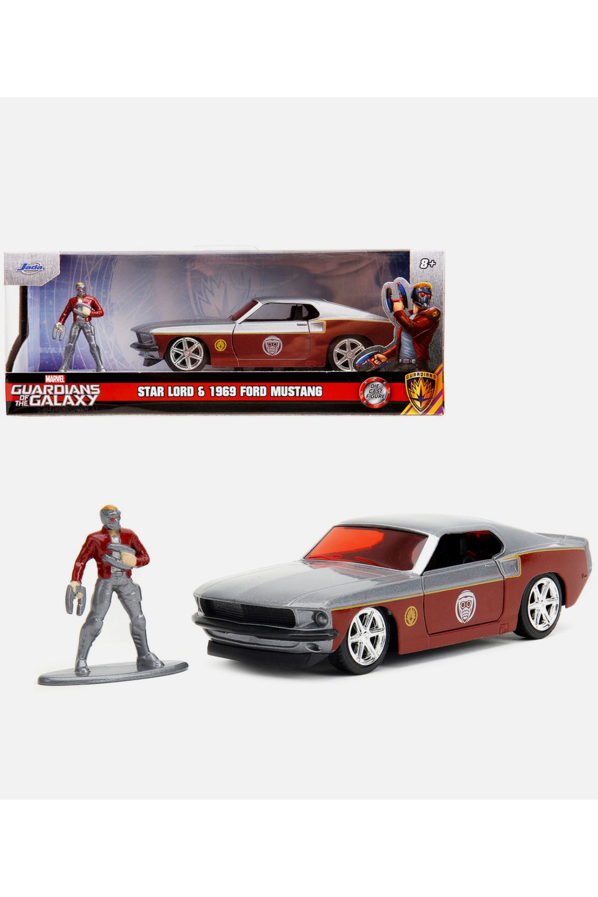 Jada Marvel Guardians of the Galaxy – Star-Lord Figür & 1969 Ford Masteng | Jada Toys 1:32 Ölçek