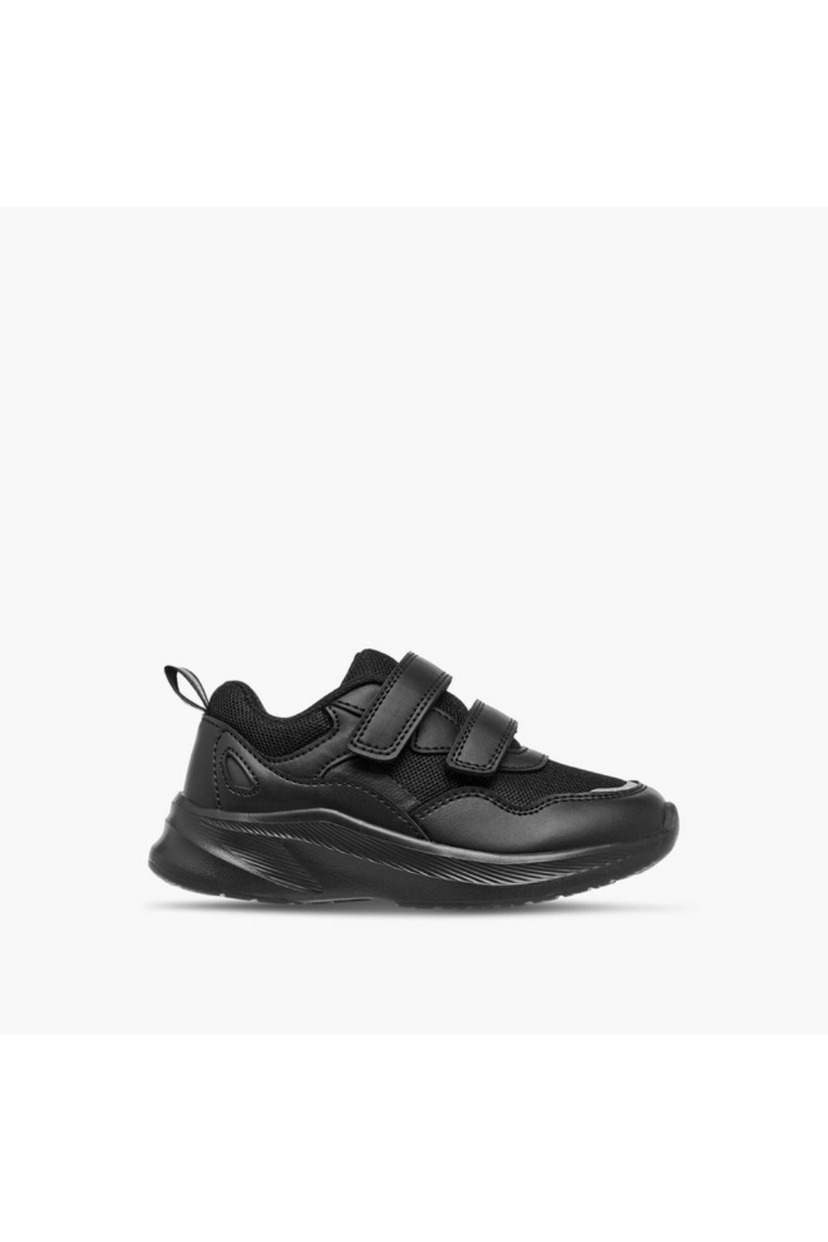 LBL by Shoexpress-LBL by Shoexpress Panelled School Shoes with Hook and Loop Closure 3