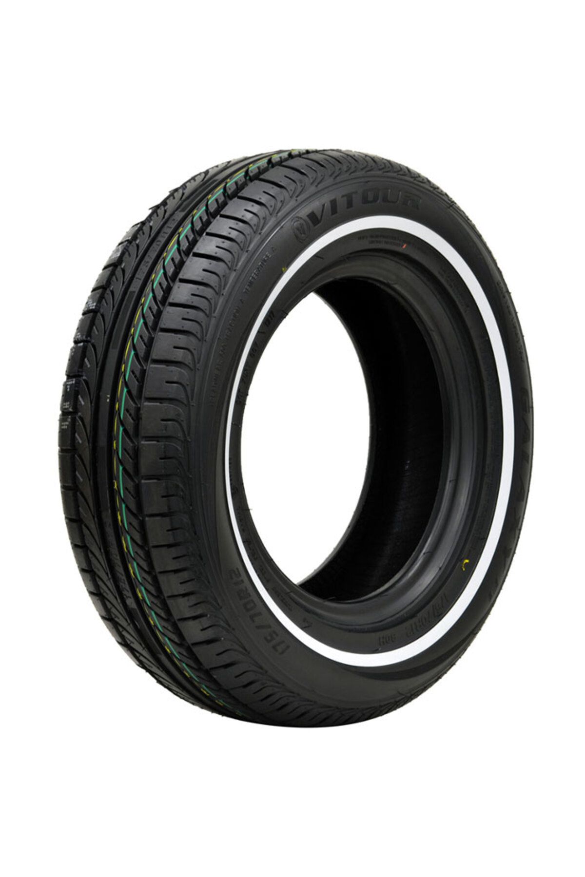 Vitour 185/60R13 80V WSW Beyaz Yanak Galaxy F1 Oto Yaz Lastiği (2025 Üretim)