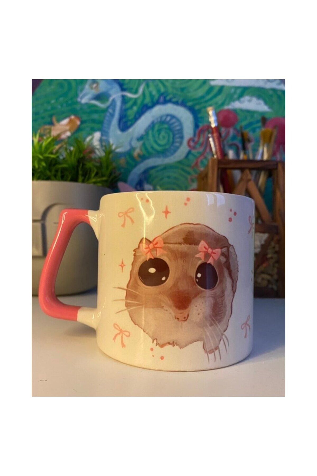 westartic Sad Hamster I’m Just A Girl Kız Kupa Bardak Çay Kahve Fincanı