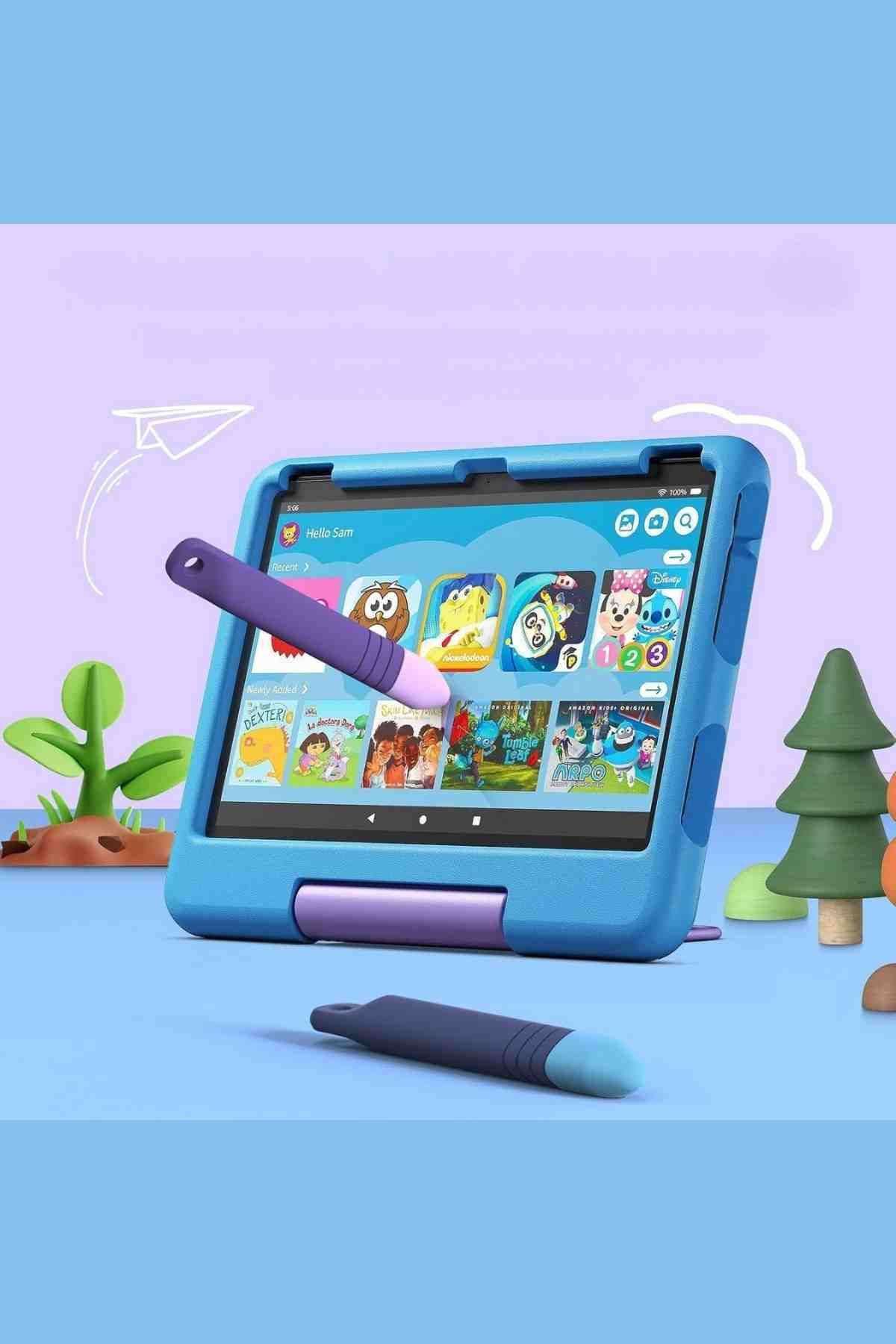 Fuchsia-Universal Child Friendly Soft Screen Stylus Compatible with All Capacitive Touch Screens 7