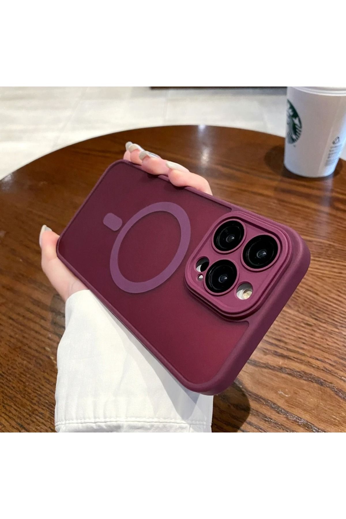 Di Aksesuar Xiaomi Redmi Note 14 Pro Plus Bordo Soft Magsafe Kılıf