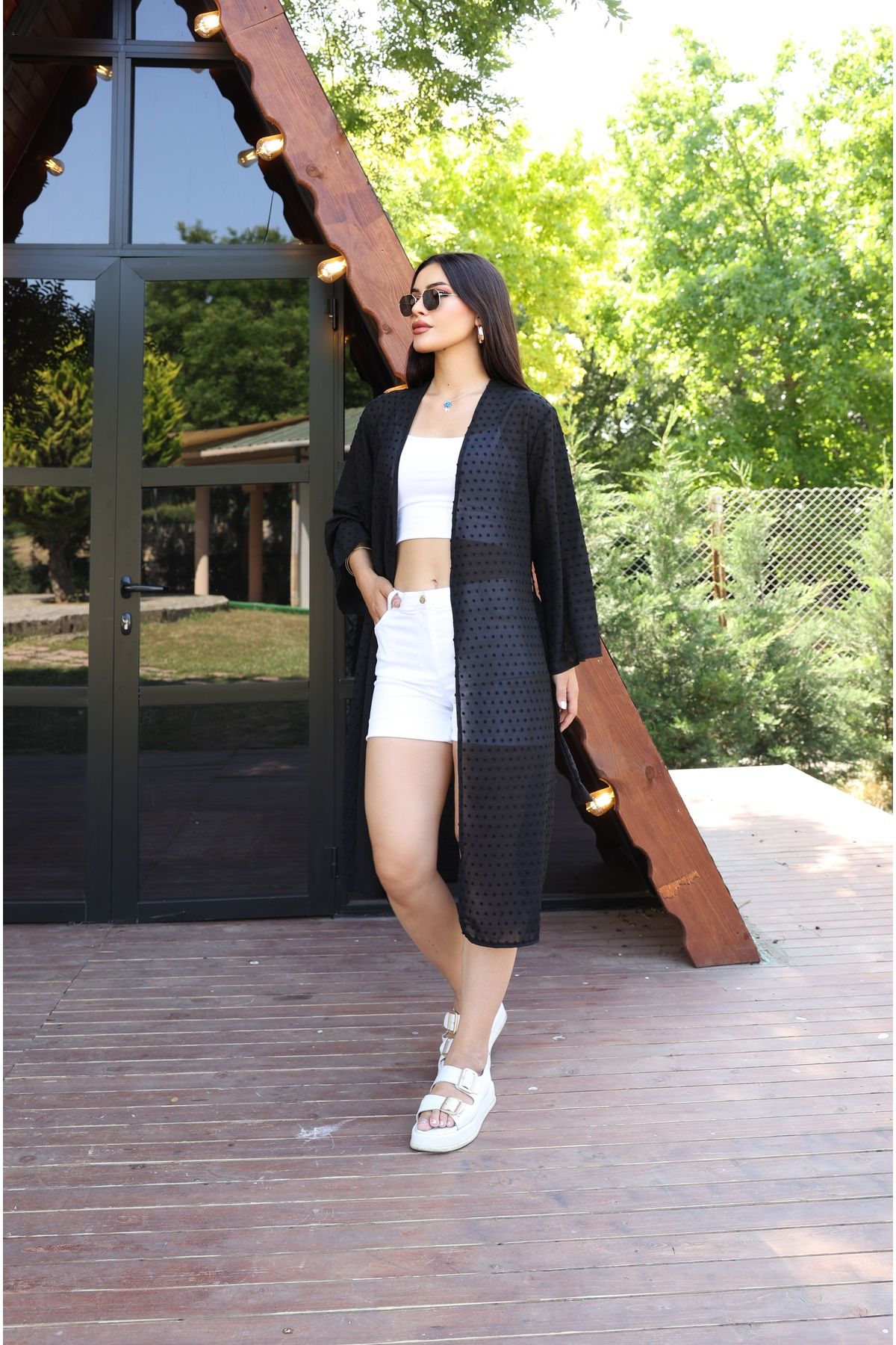 SahraAfra Kadın Uzun Kimono