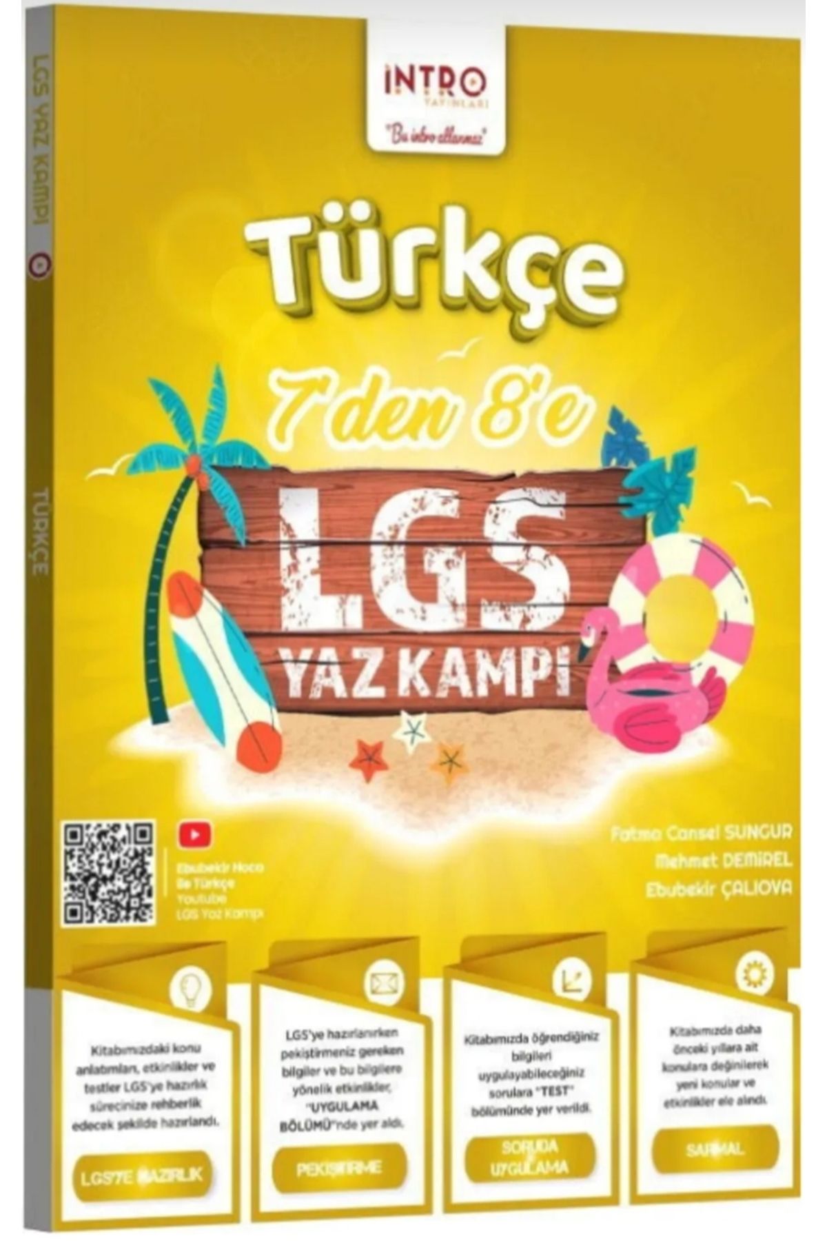 İntro Yayınları İntro Yayınları 7 den 8 e Geçenler için LGS Türkçe Yaz Kamp Kitabı