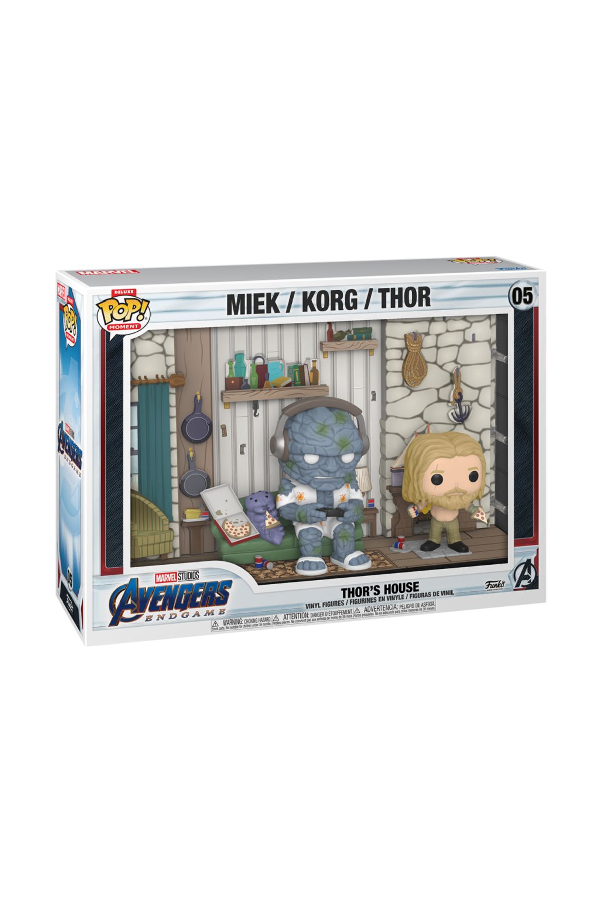 Funko Pop Moment Deluxe Marvel Avengers Endgame Thor's House Miek /Korg Thor No:05