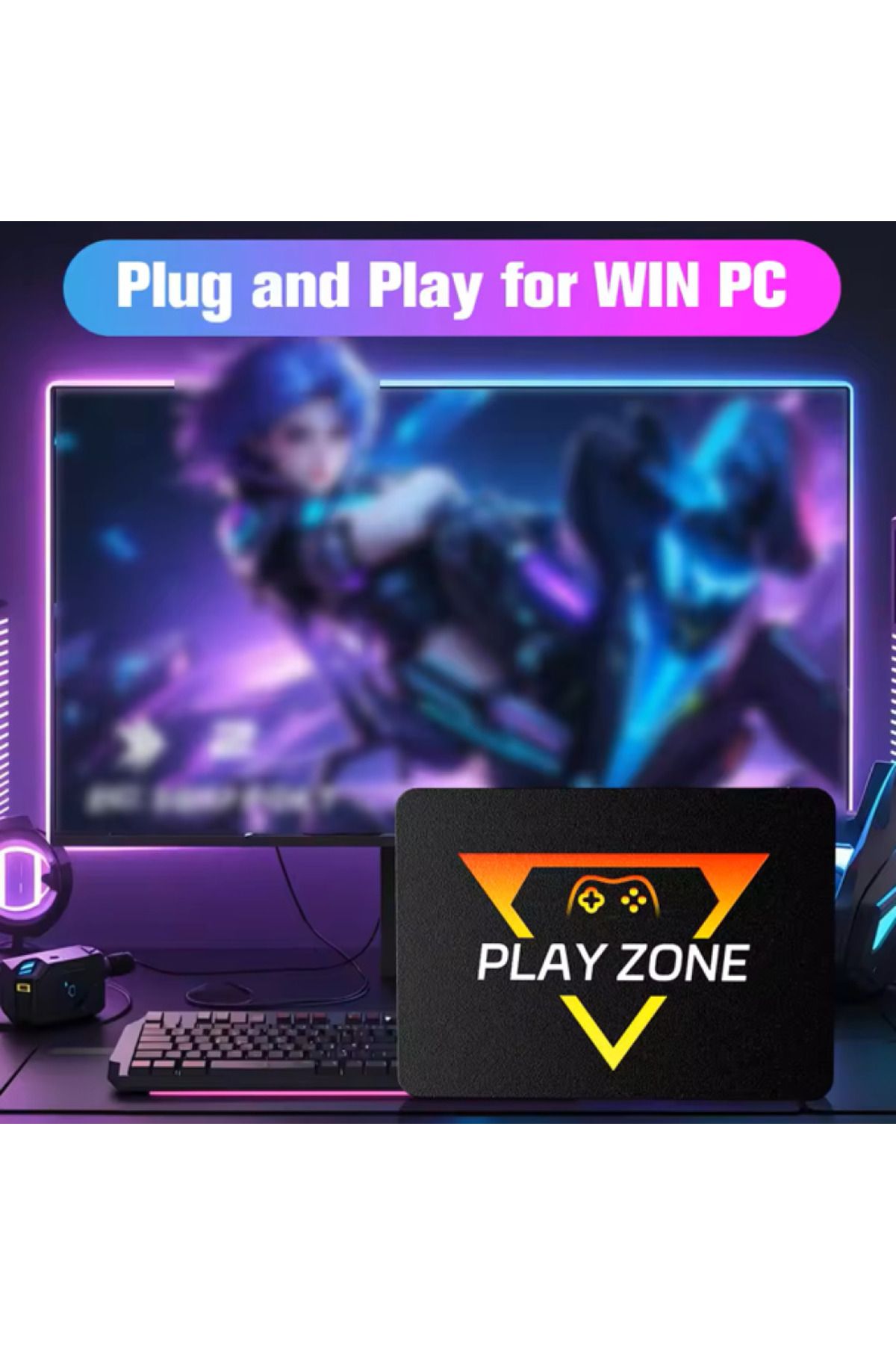 playzone-Gaming Console - 1TB Capacity for PlayStation & Xbox Games (PC Compatible) with Controller 2