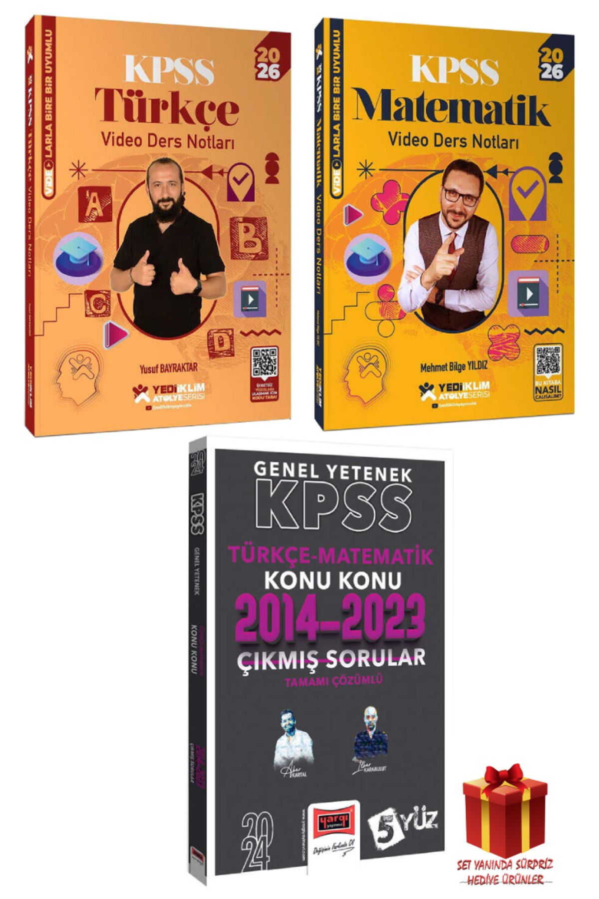 Yediiklim Yayınları 2026 Yediiklim KPSS Türkçe Video Ders Notları+Matematik Video Ders Notu+Çıkmış sorular