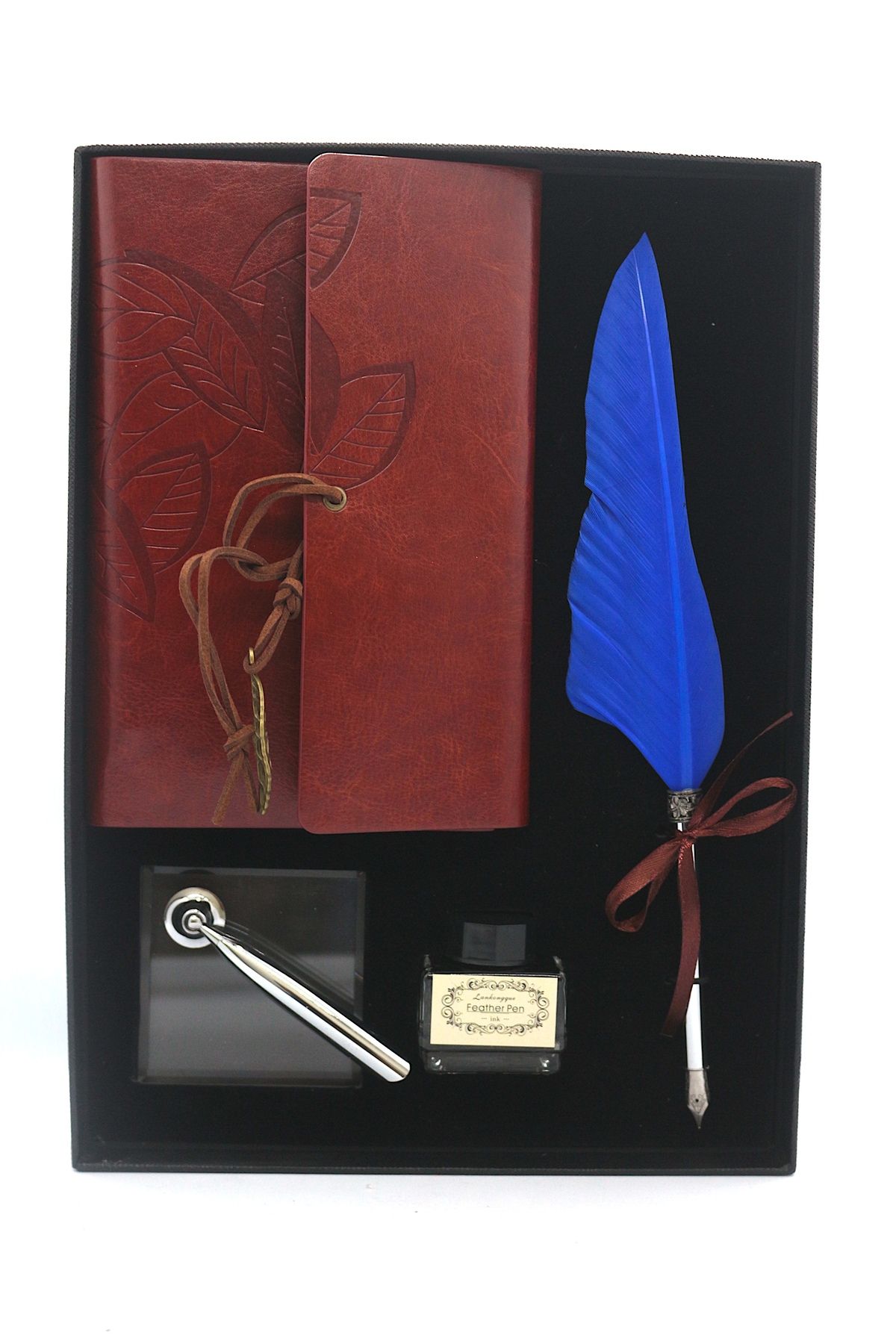 shop HEDİYELİK DİVİD HOKKA KALEM DEFTER SET MAVİ