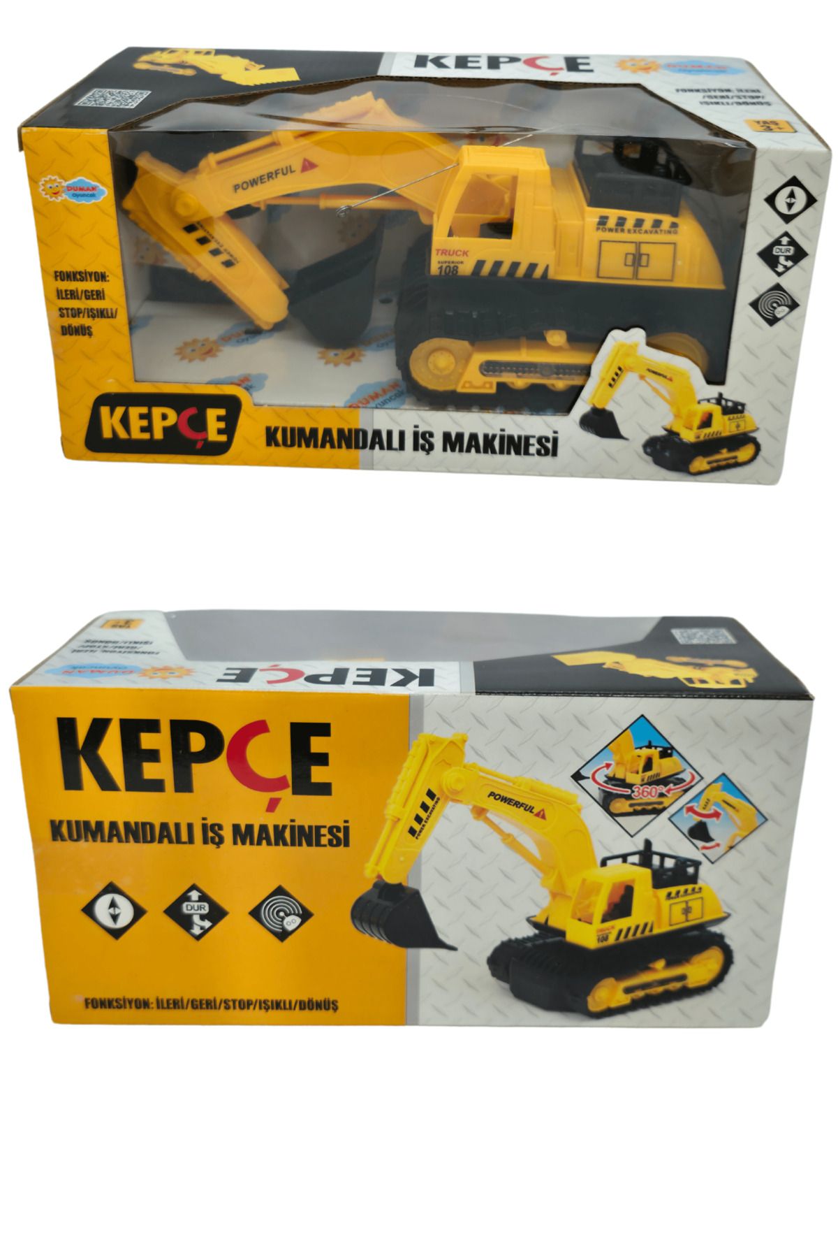 RAF Store Pilli Uzaktan Kumandalı 2 Fonksiyon (İleri-Geri) Işıklı Kepçe İş Makinesi 23 Cm 27 Mhz