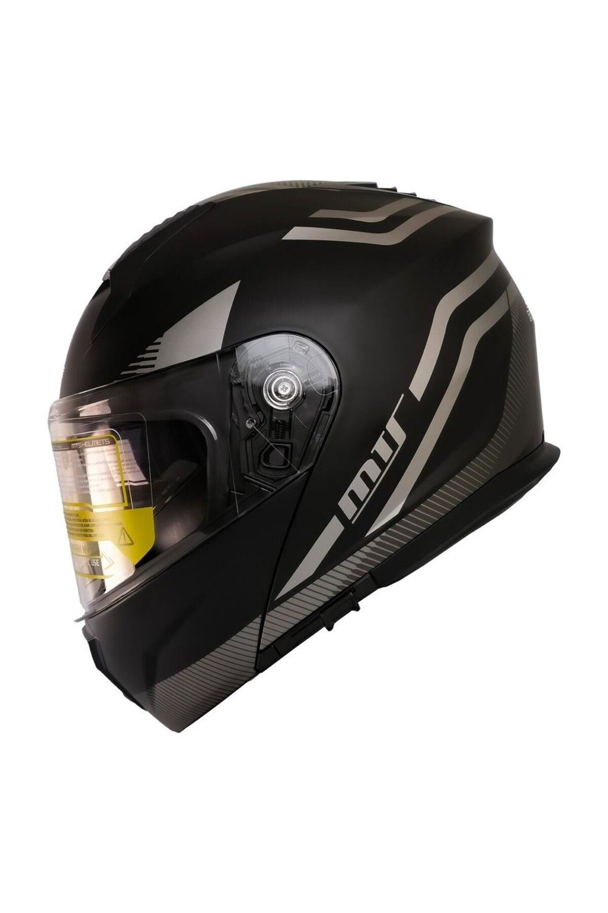 MTS PROHELMET M-966 GRİ ÇENE AÇILIR MOTOSİKLET KASK