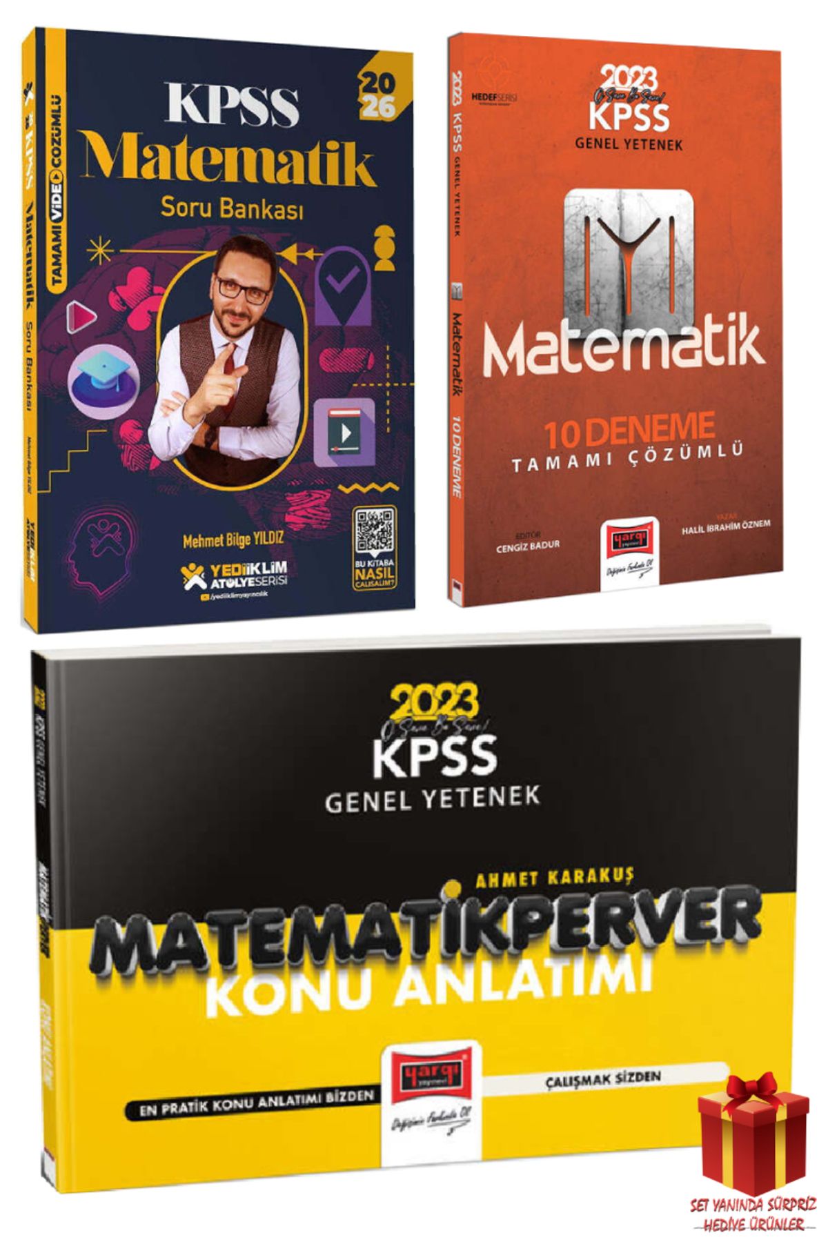 Yediiklim Yayınları 2026 Yediiklim KPSS Matematik Soru Bankası+Matematik Deneme+Matematik Konu Anlatım