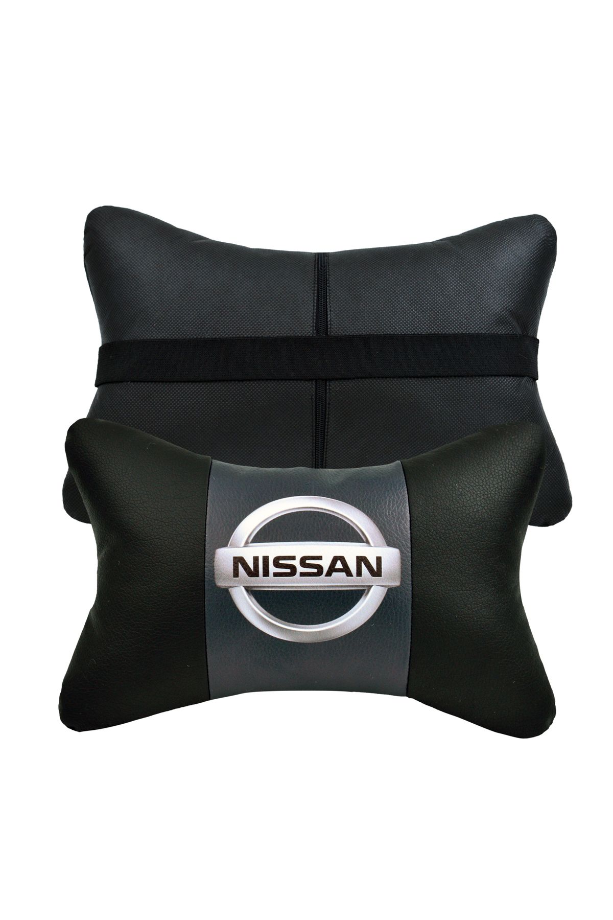 AYAZGRUP 2 Adet Nissan Logolu Silinebilir Dijital Baskılı Ortopedik Oto Boyun Yastığı