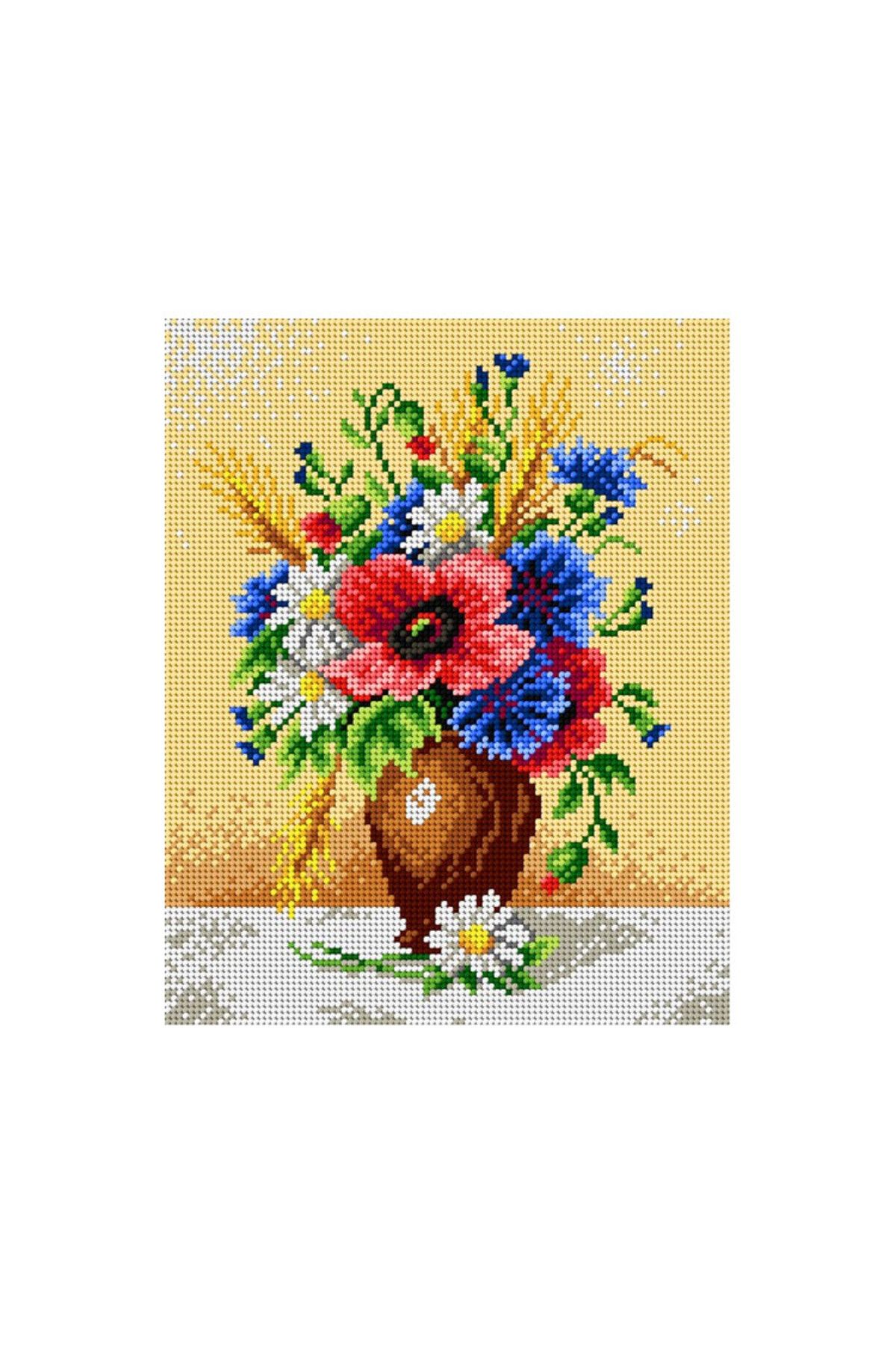 Orchidea Baskılı Goblen Çiçekler 1863 24*34 cm