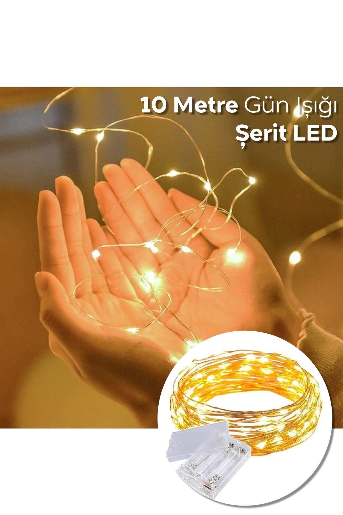 ARVALE 10 Metre Gün Işığı Şerit LED | Pilli LED