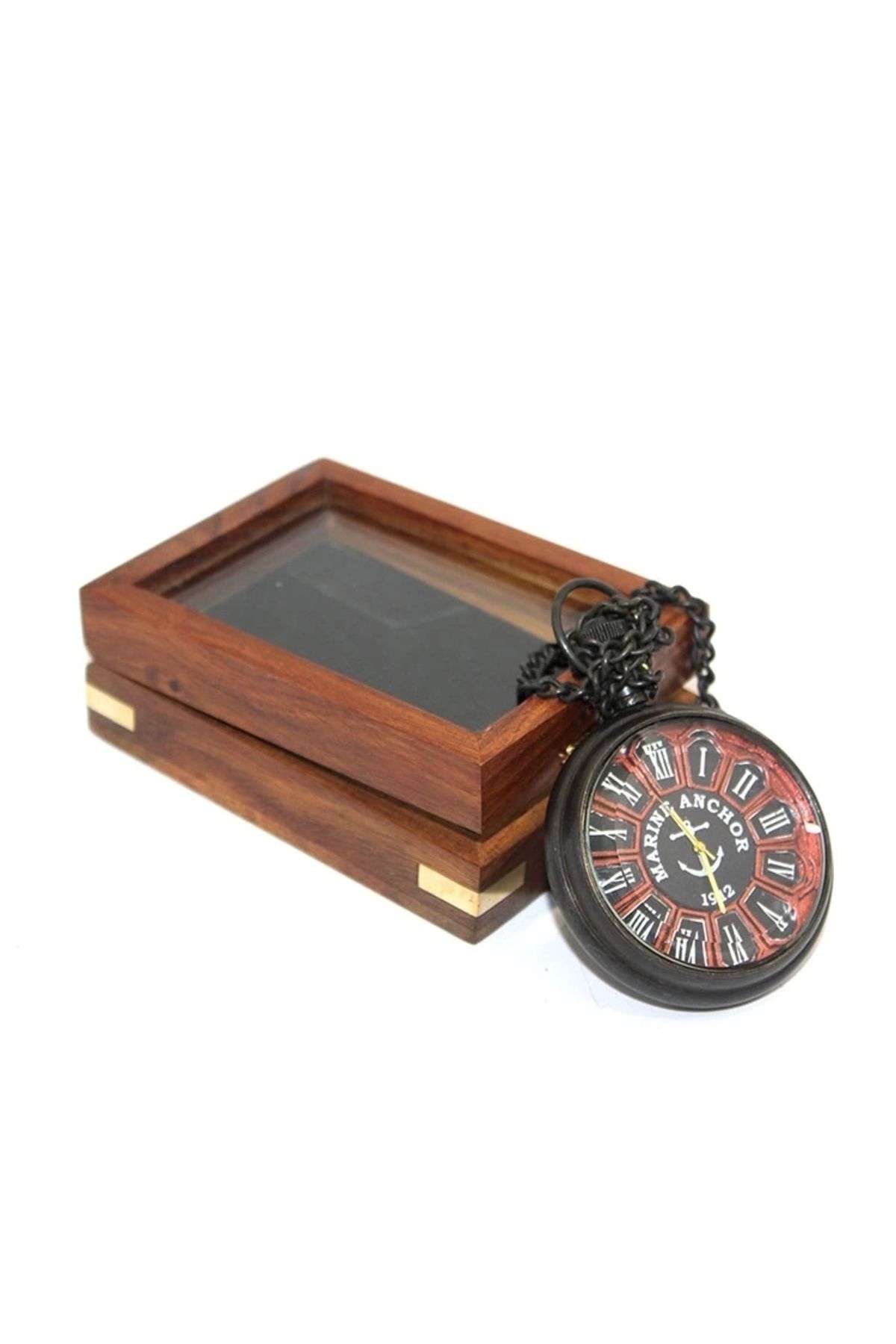 shop Ahşap Kutulu Köstekli Saat Nı4341g