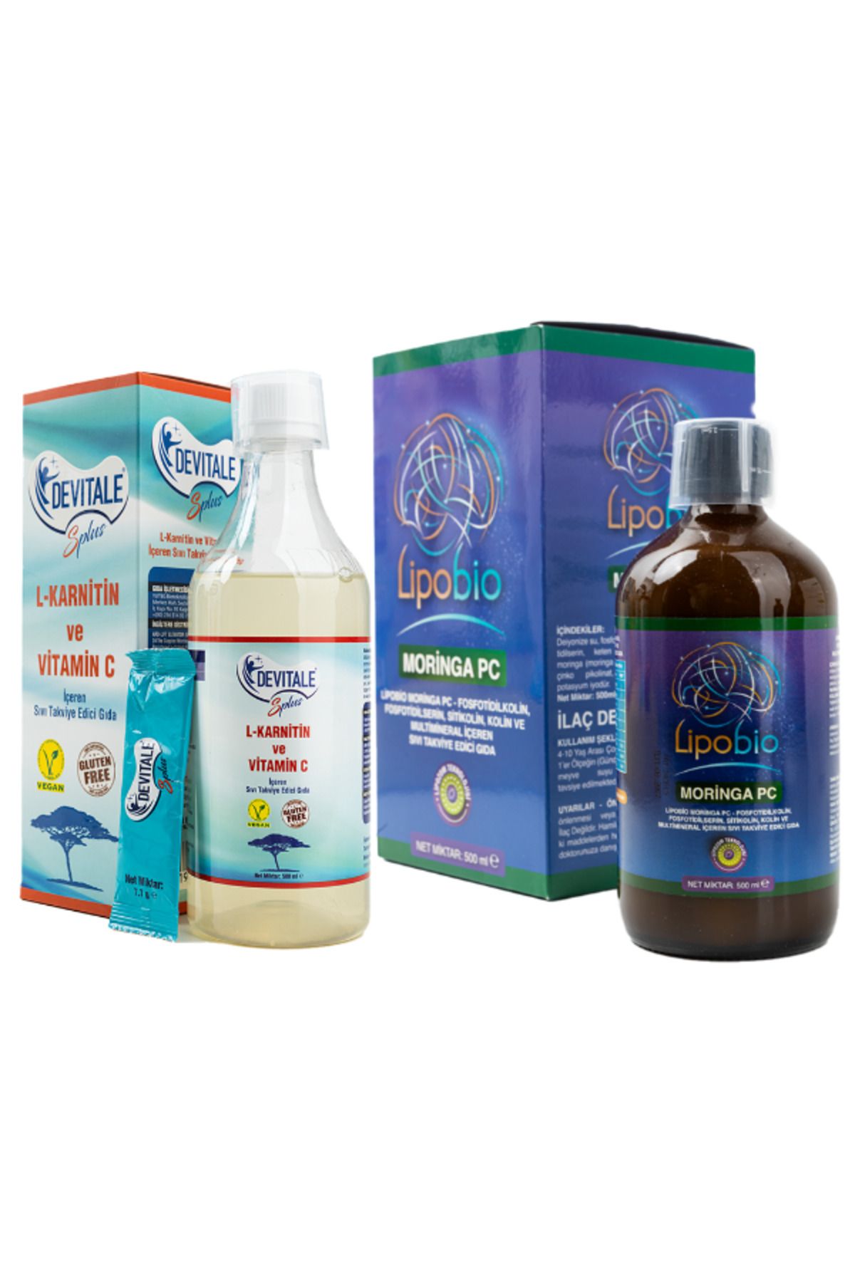 DEVİTALE Devitale Splus 500 ml + Lipobio Moringa PC 500 ml