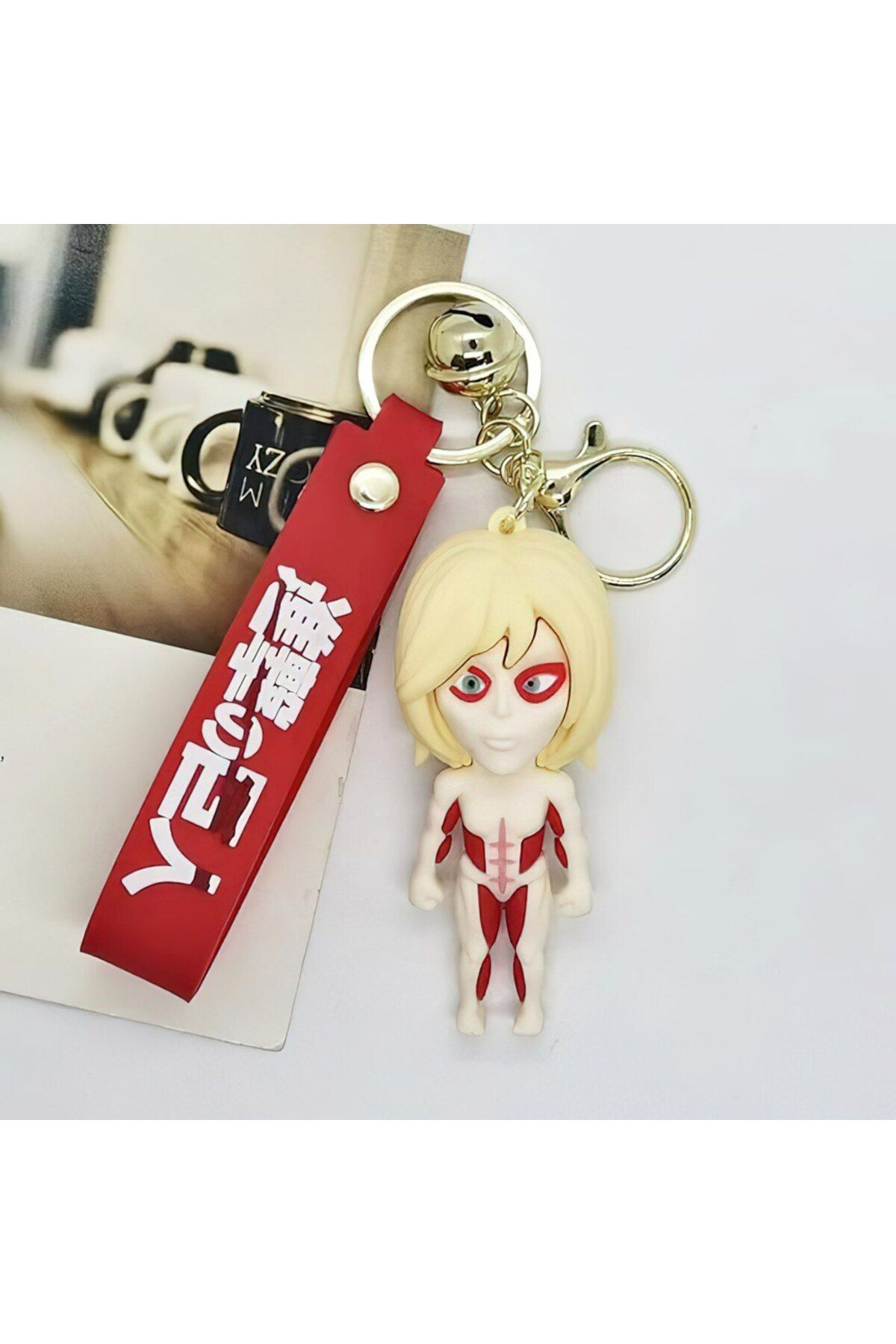 FG KONNİCHİWA Anime Attack On Titan - Titan Form Silikon Anahtarlık Ve Çanta Aksesuarı