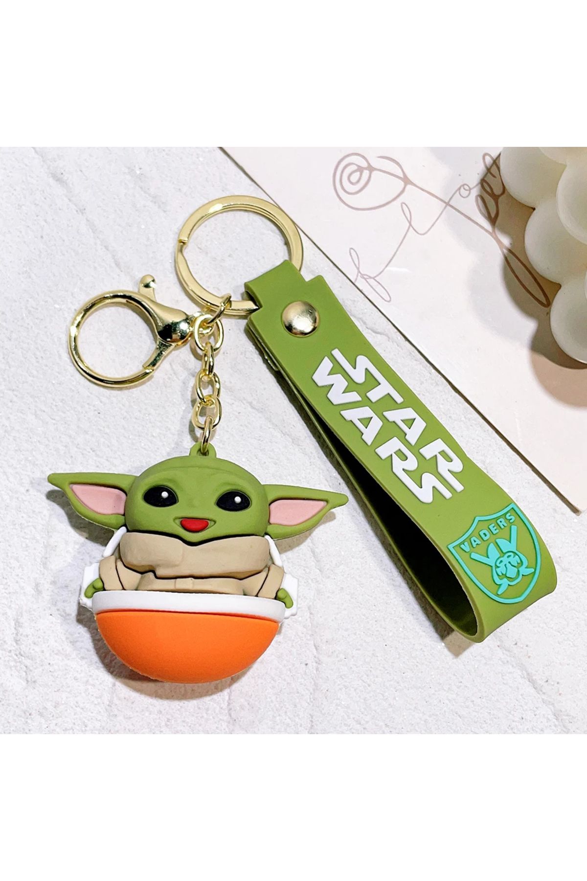 FG KONNİCHİWA STAR WARS SET Yoda Sevimli Anime Figürü Anahtarlık Doğum Günü Hediyeleri çocuk Süs Oyuncaklar