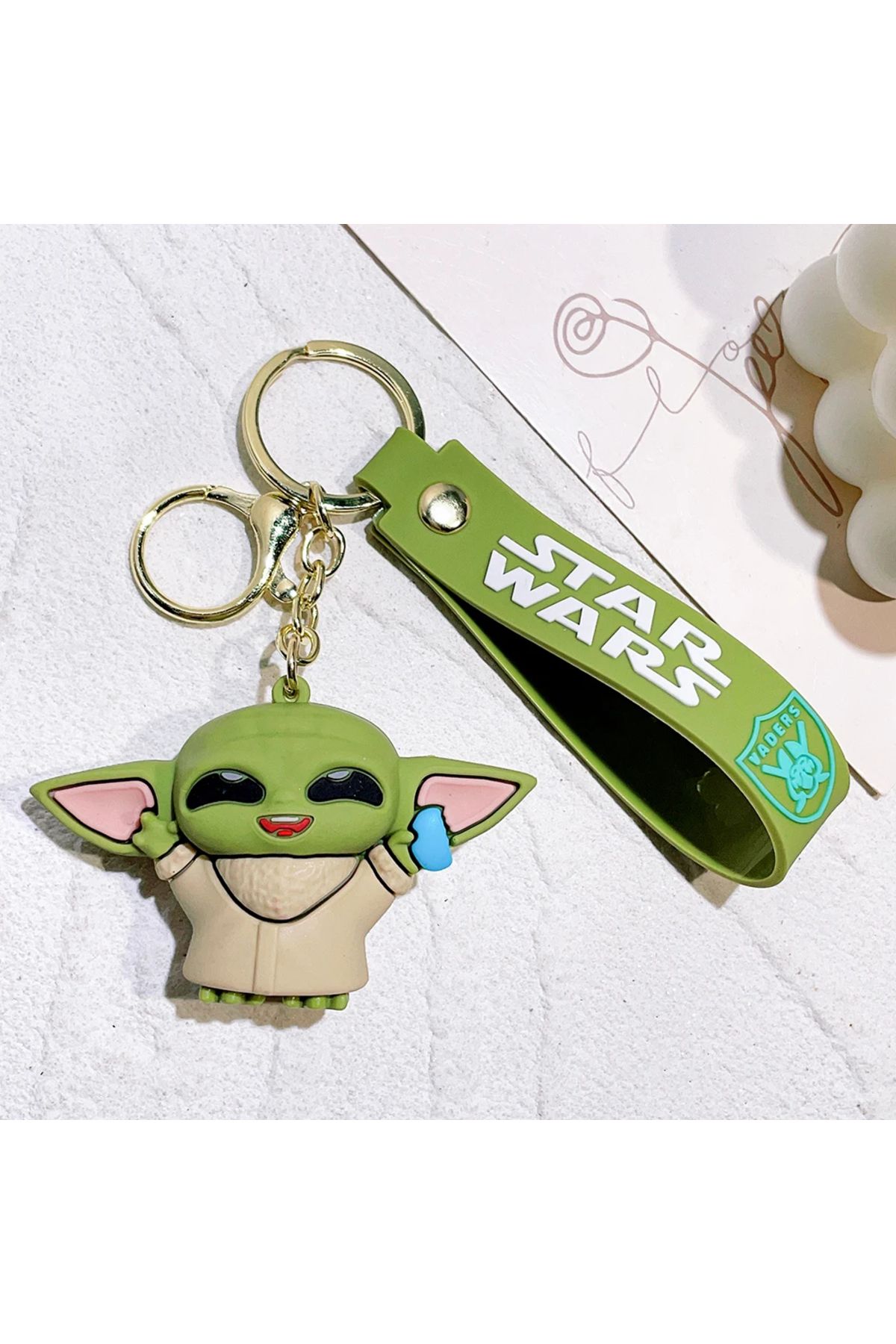 FG KONNİCHİWA STAR WARS SET Yoda Sevimli Anime Figürü Anahtarlık Doğum Günü Hediyeleri çocuk Süs Oyuncaklar