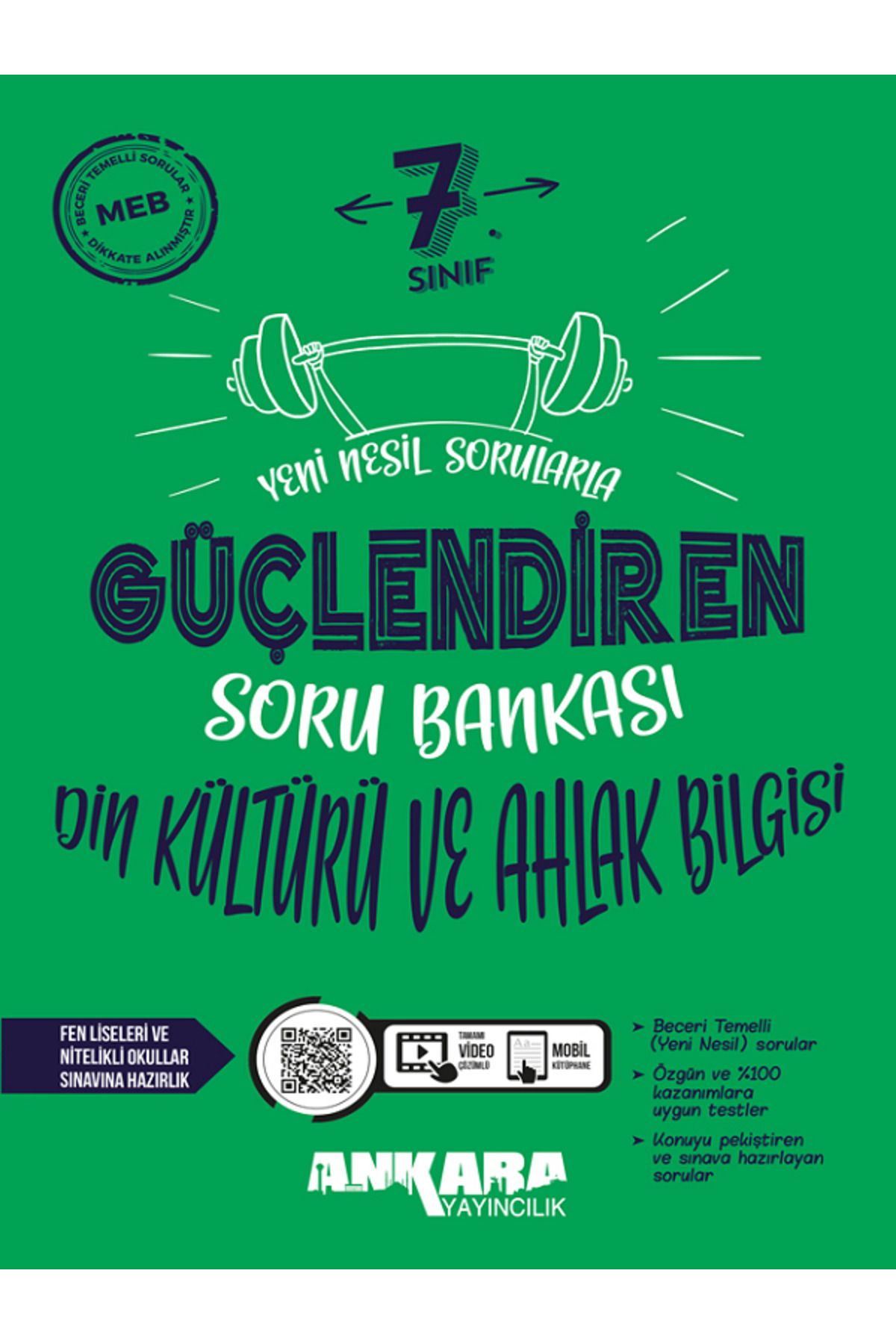 Evrensel İletişim Yayınları 7.Sınıf Ankara Güçlendiren Din Kültürü Soru Bankası / Fen Liseleri ve Nitelikli Okullar Sınavına
