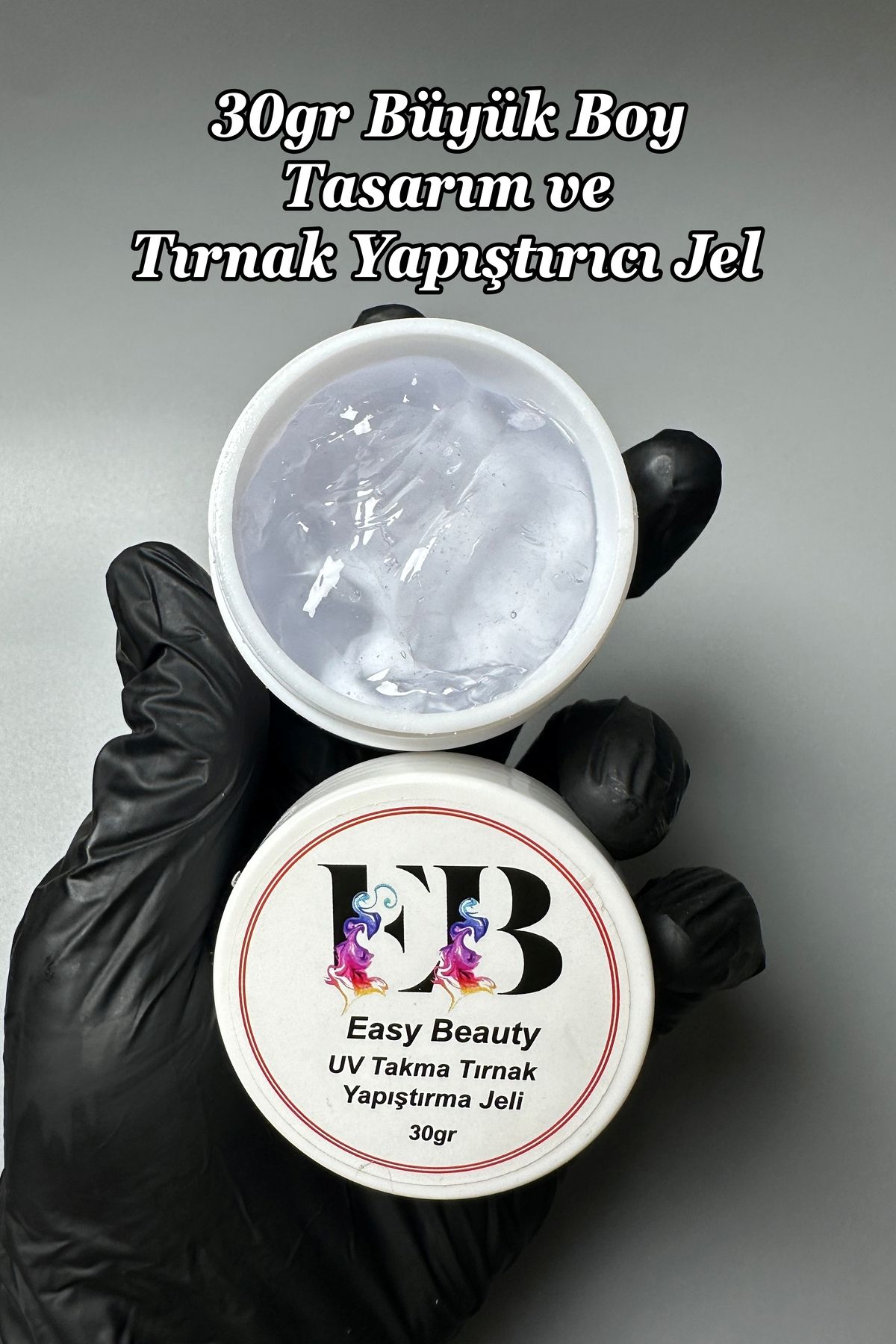 Easy Beauty 30ml Takma Tırnak Yapıştırıcı Jel 3d Nail Art Tasarım Jeli Ve Charm Yapıştırıcısı