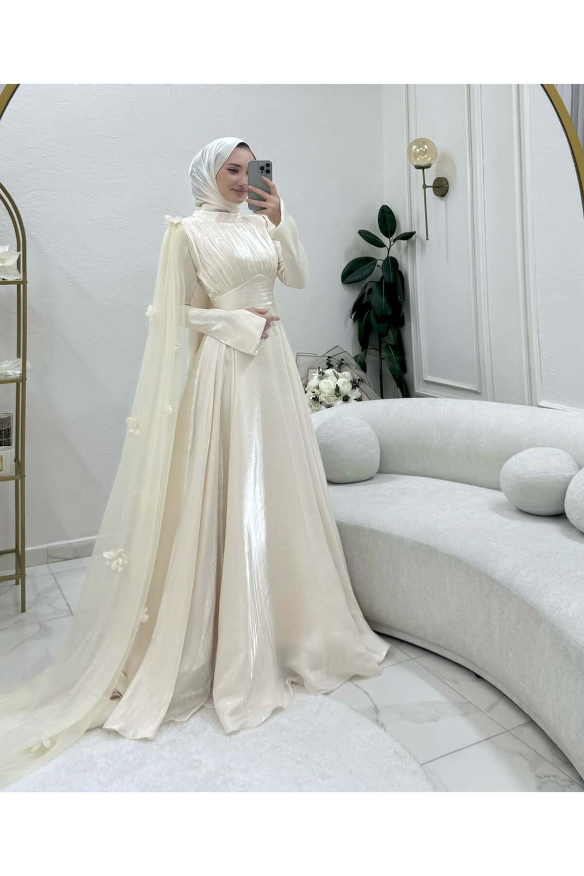 Zarif elva model nikah ve çekim abaya
