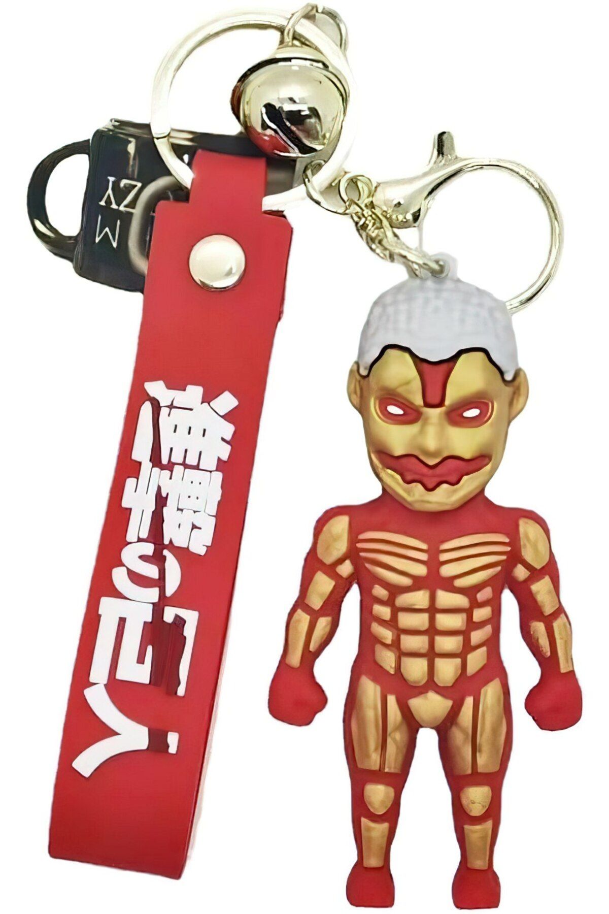 FG KONNİCHİWA Anime Attack On Titan - Titan Form Silikon Anahtarlık Ve Çanta Aksesuarı