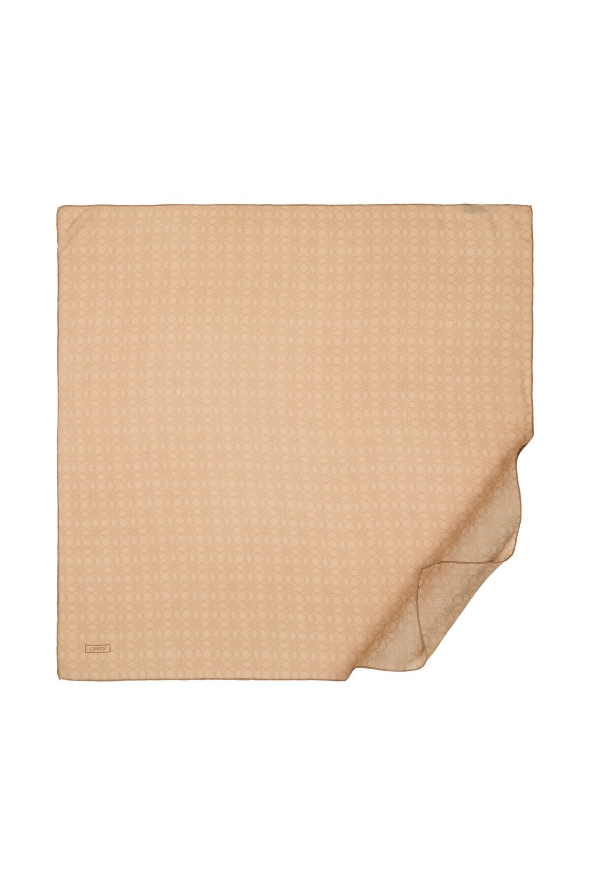 ipekevi Dört Mevsim Camel Monogram Eşarp