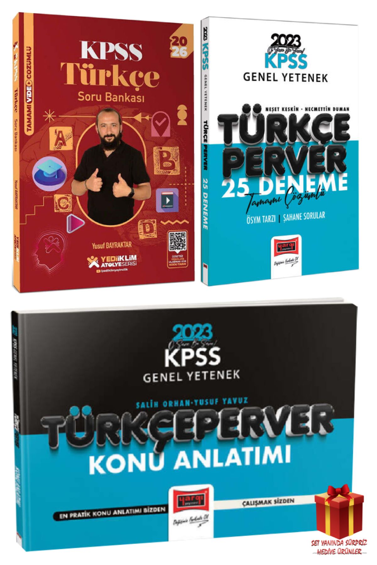 Yediiklim Yayınları 2026 Yediiklim KPSS Türkçe Soru Bankası+Yargı KPSS Türkçe Deneme+Türkçe Konu Anlatım
