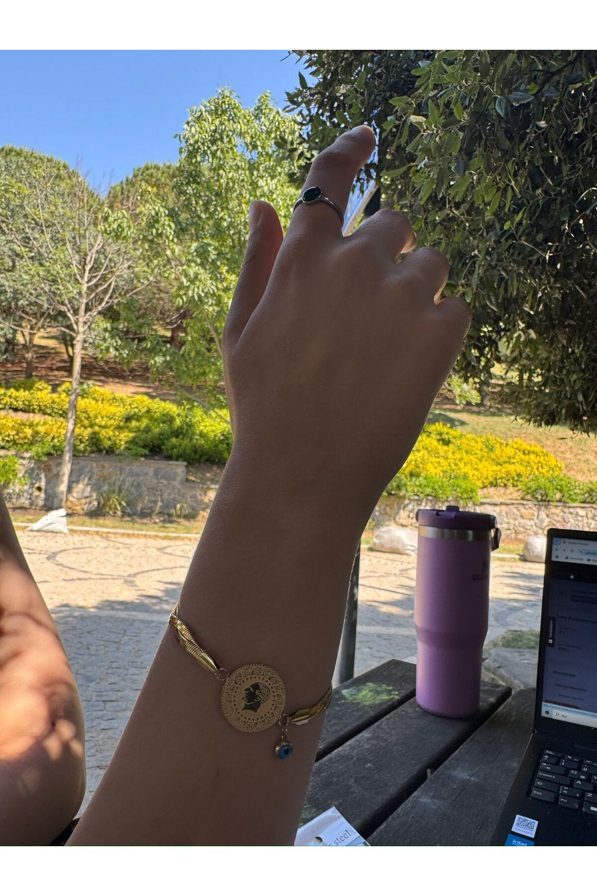 LUNESSA ÇELİK GOLD BİLEKLİK