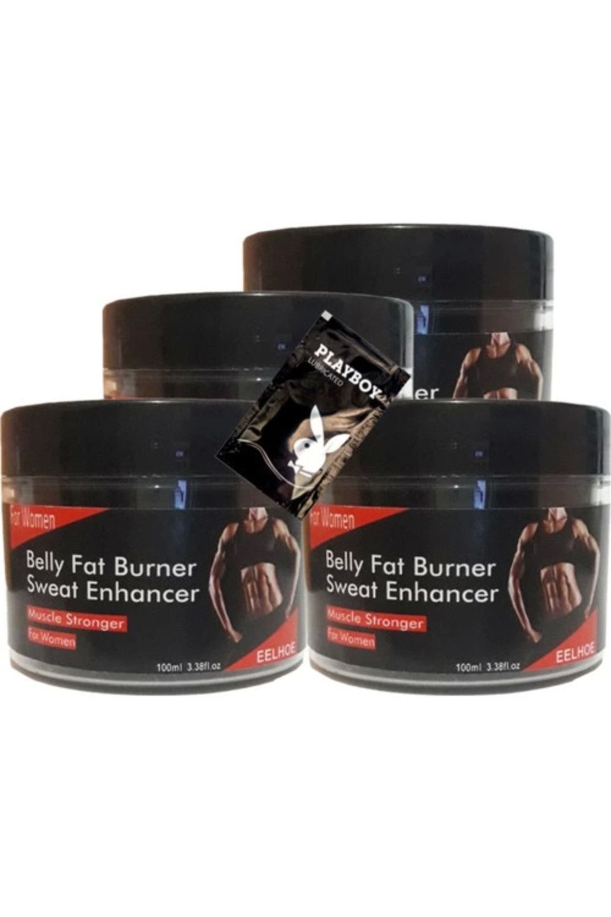 feifei Eelhoe Belly Fatburner Sweat Enhancer Krem 100 ml x 4 adet + Jel