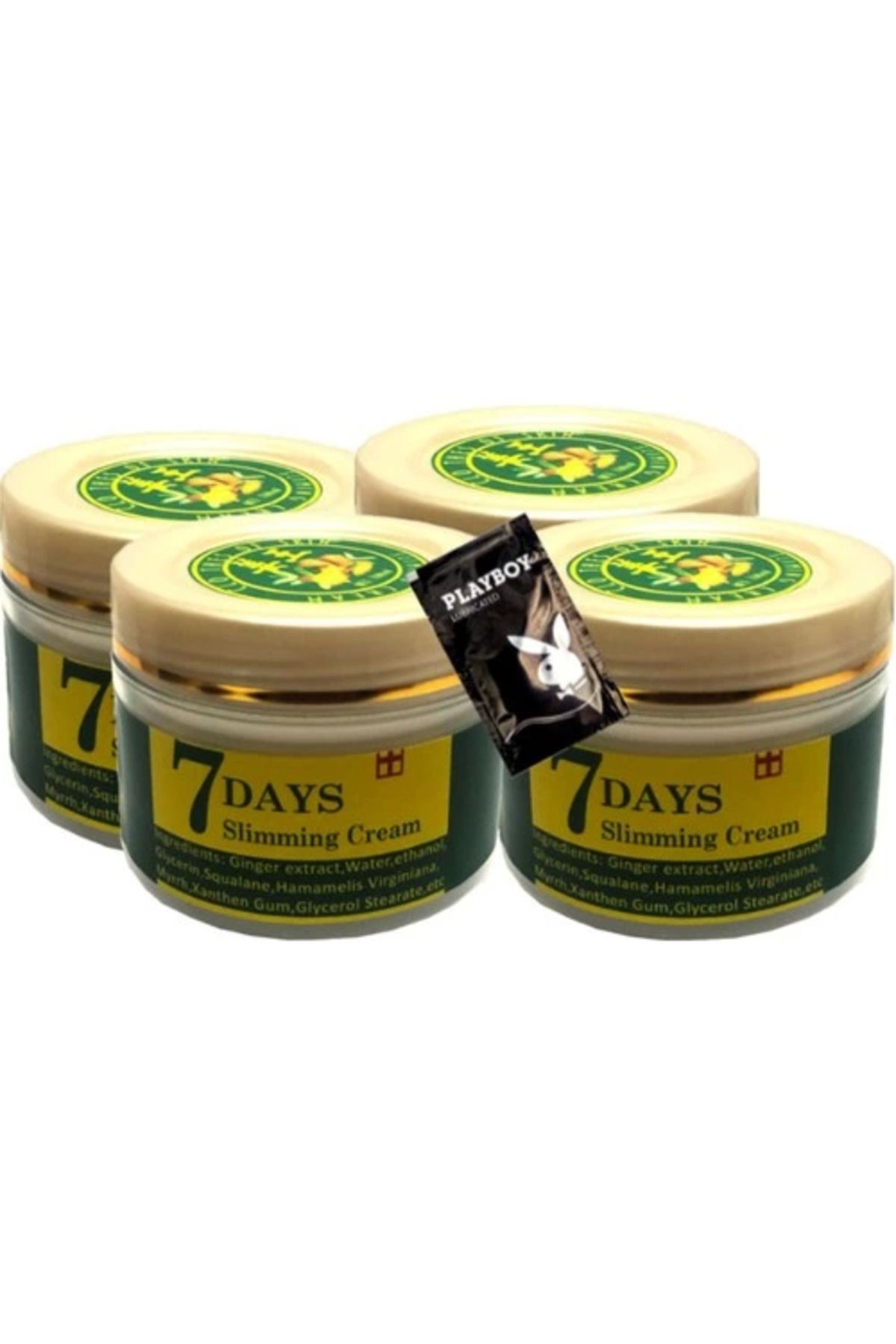 hayalimsah Three Brand 7 Days 4'lü Birden Ginger Miracle Slimming Cream Kremi 100 ml + 1 Hediye Jel