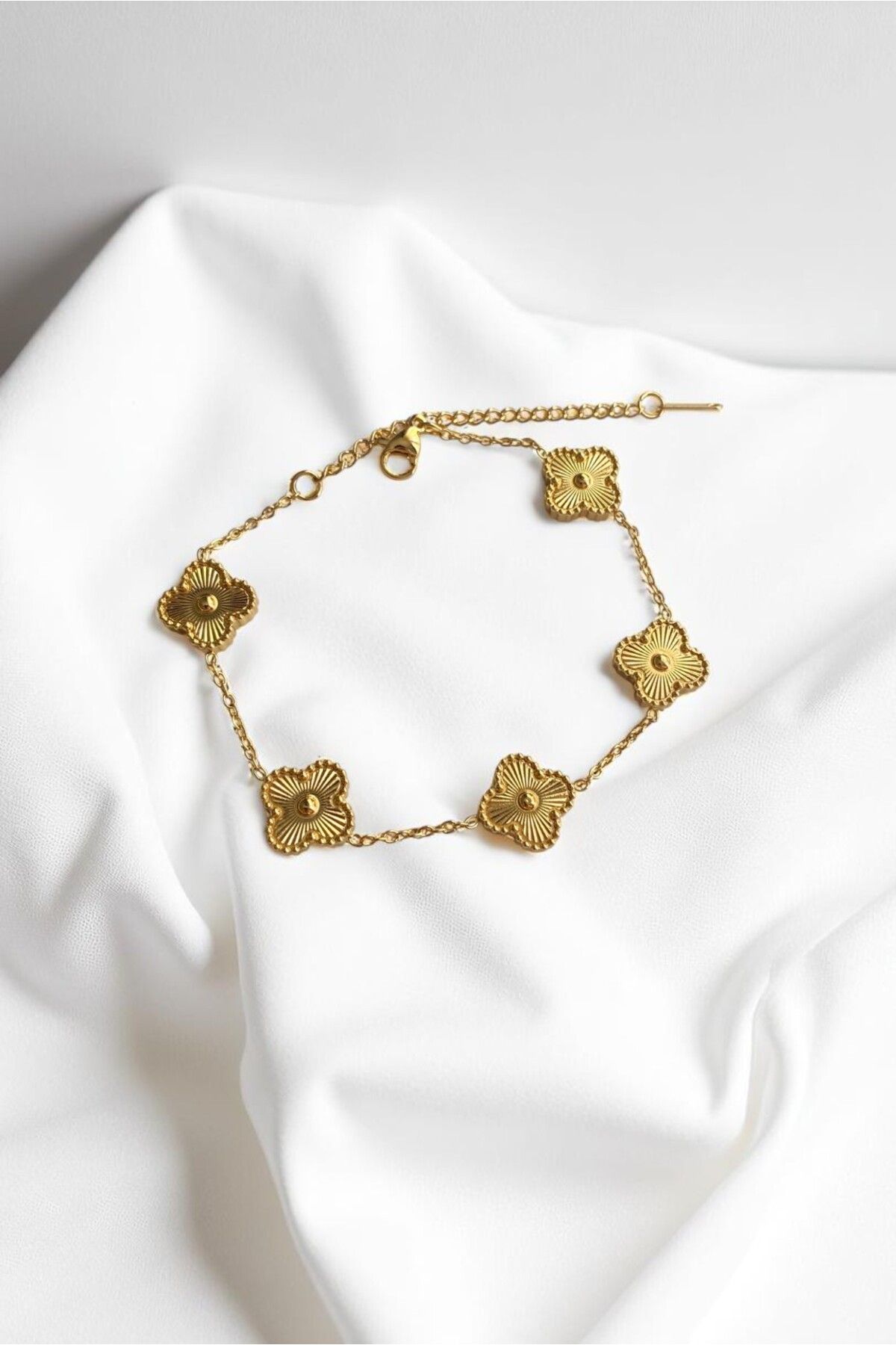 Diamara Designs Yonca Kadın Çelik Bileklik Beşli
