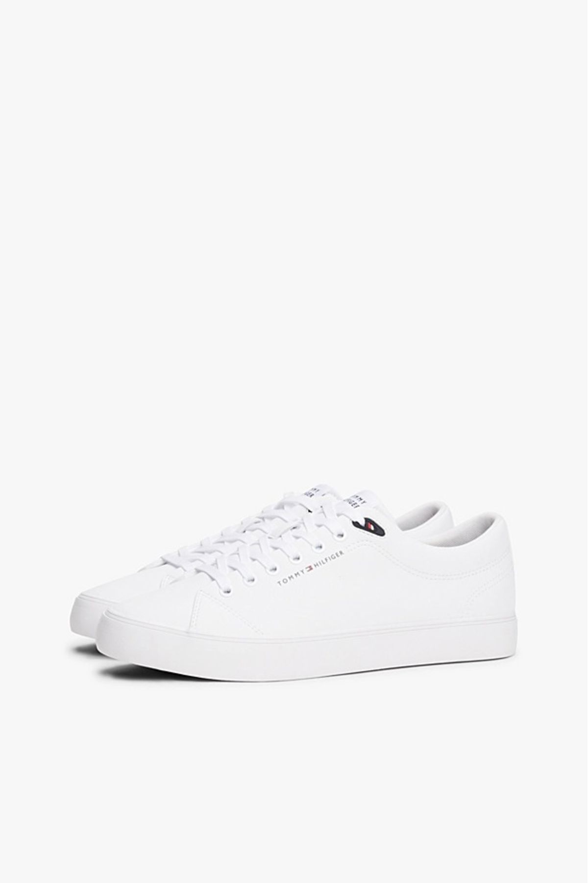 Tommy Hilfiger Erkek Th Vulc Core Low Sneaker - Beyaz