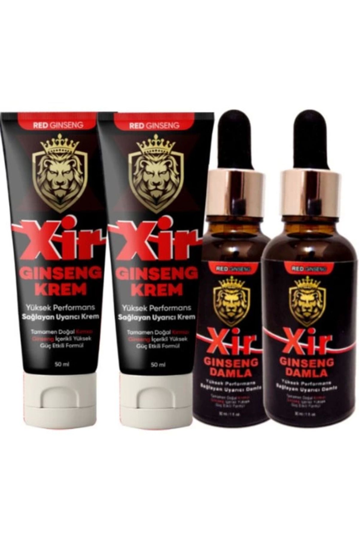 hayalimsah Xir Cream 2 Adet Erkeğe 3 Farklı Özellikli Has Karışım Krem 50 ml + 2 Tane Xir Çiftlere Özel Içecek