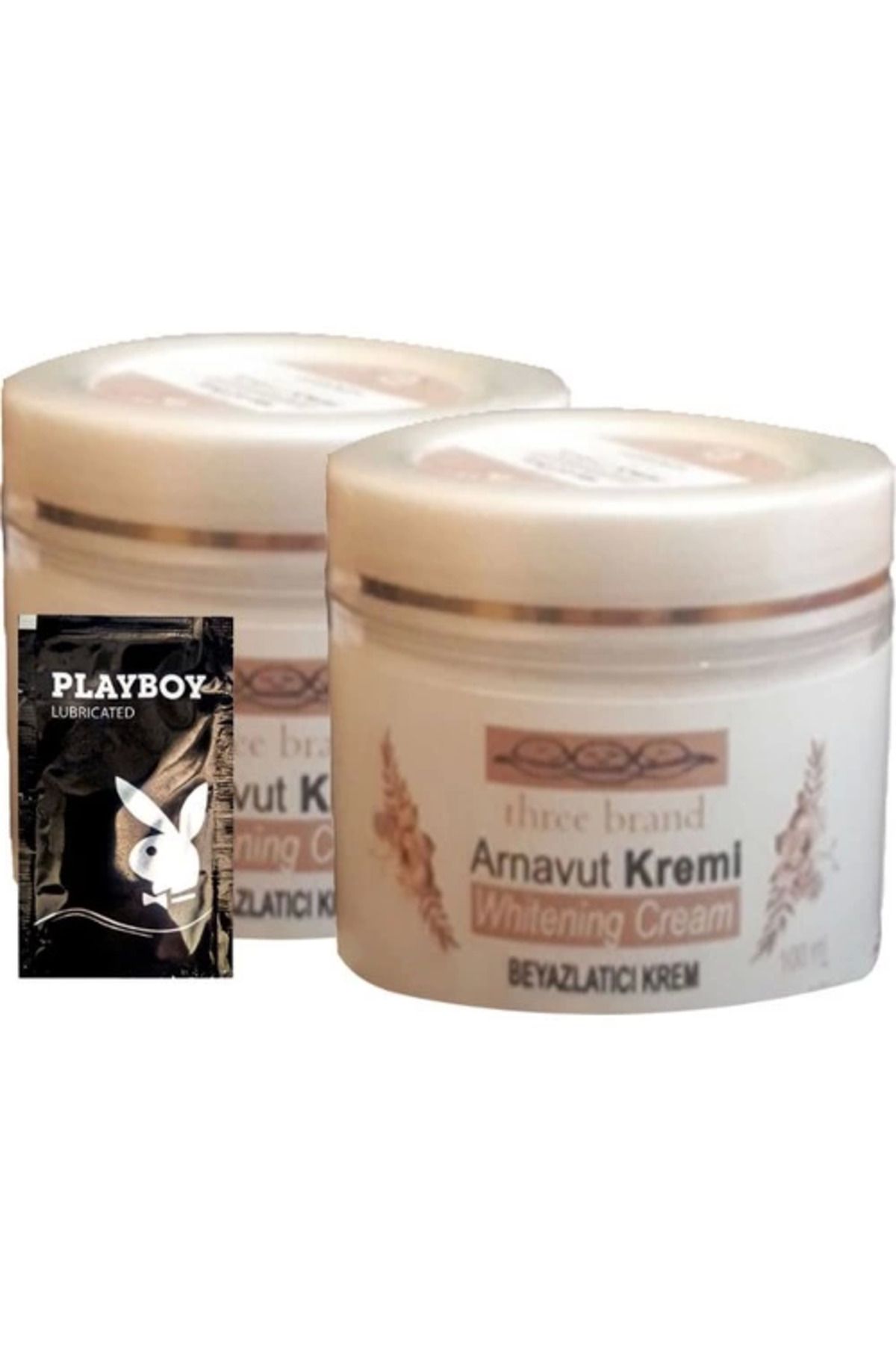 KAKTÜS JACK Three Brand Arnavut Kremi 2'li Adet Whitens Cream Whitens Kremi 100 ml + 1 Adet Jel Hediye