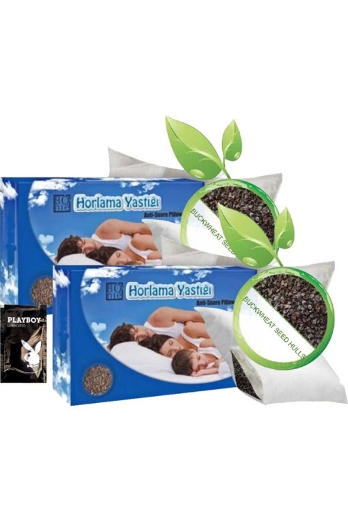 feifei Bonie Karabuğday Yastığı 50x70cm 2tane Anti-Snoring Pillow + Yanında Jel