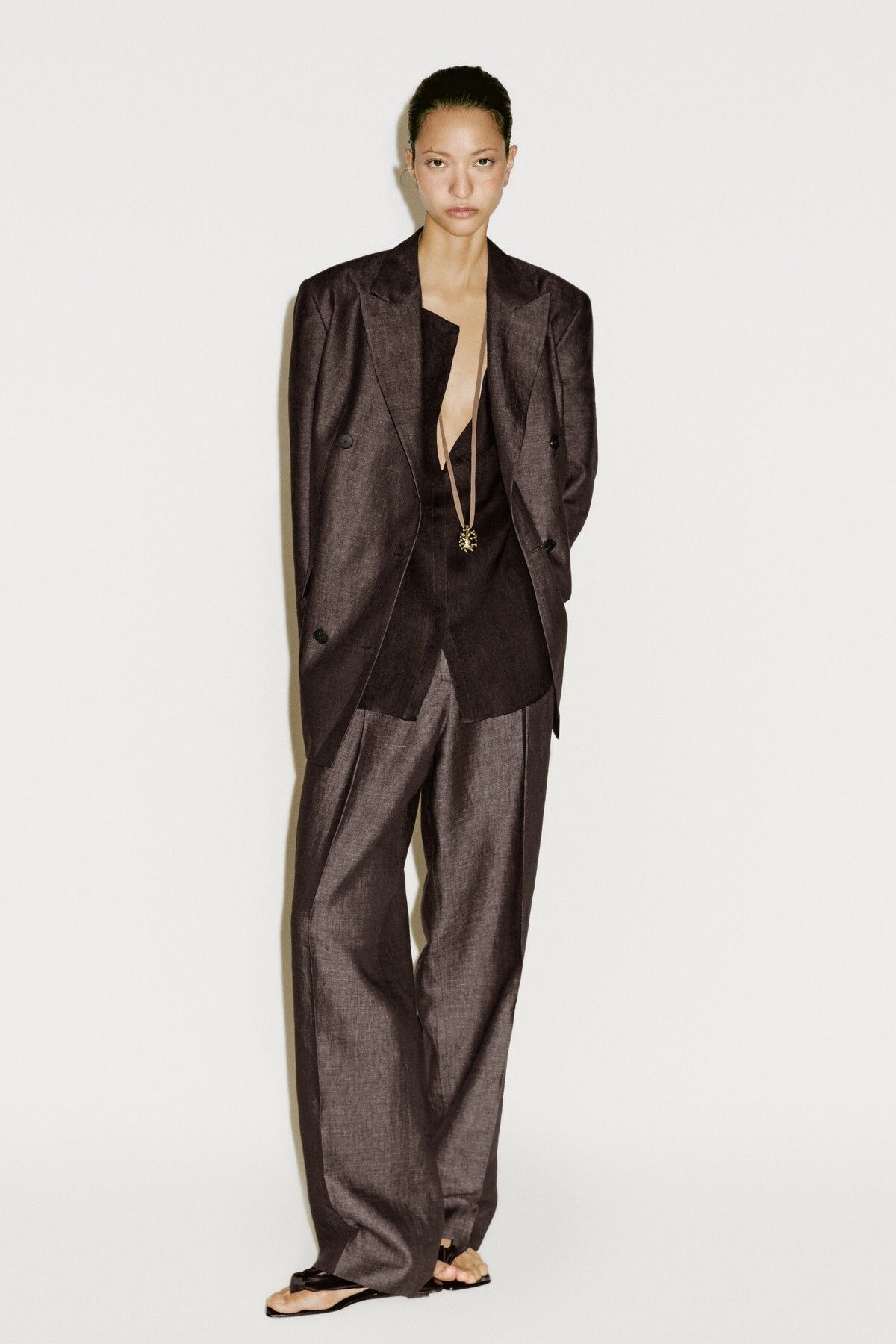 Massimo Dutti Melanj keten pensli pantolon - Limited Edition