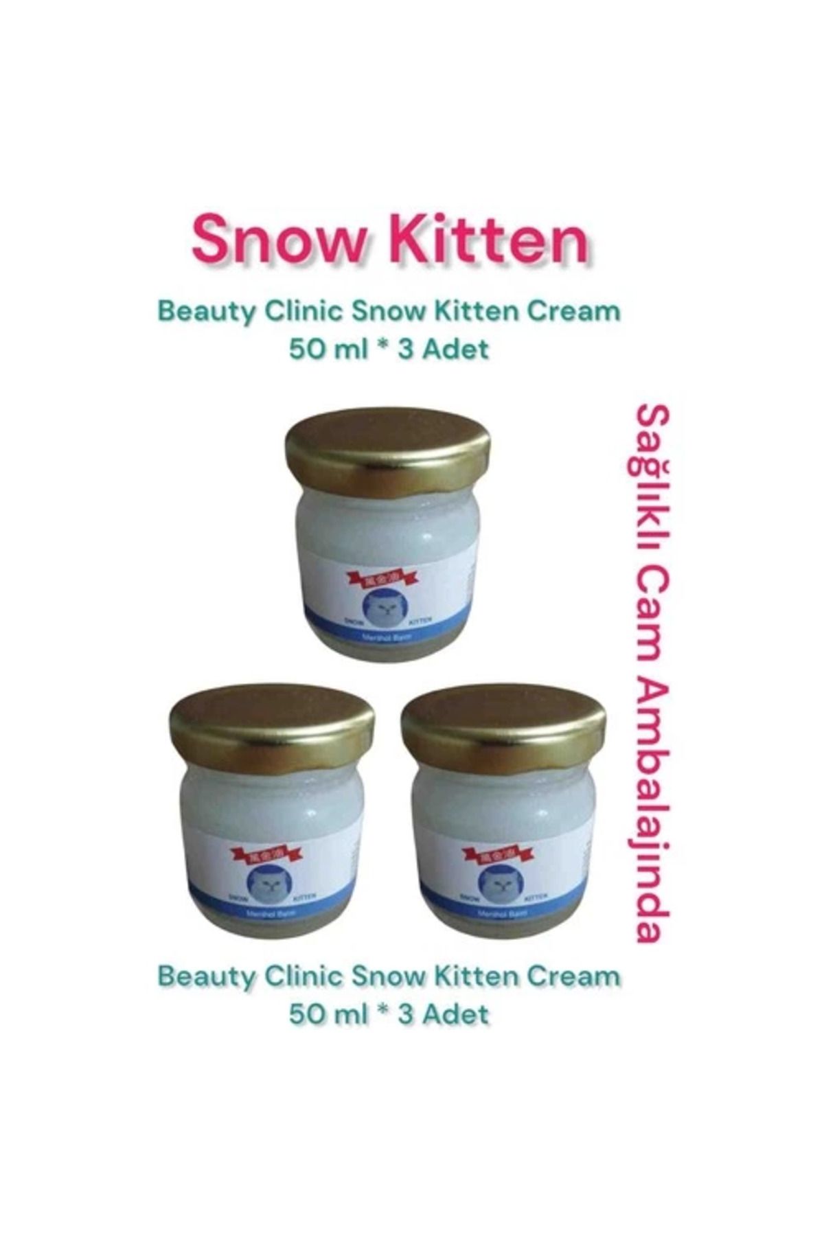 gizmurstore Beauty Clinic Snow Kitten Krem 3 Adet 50 gr