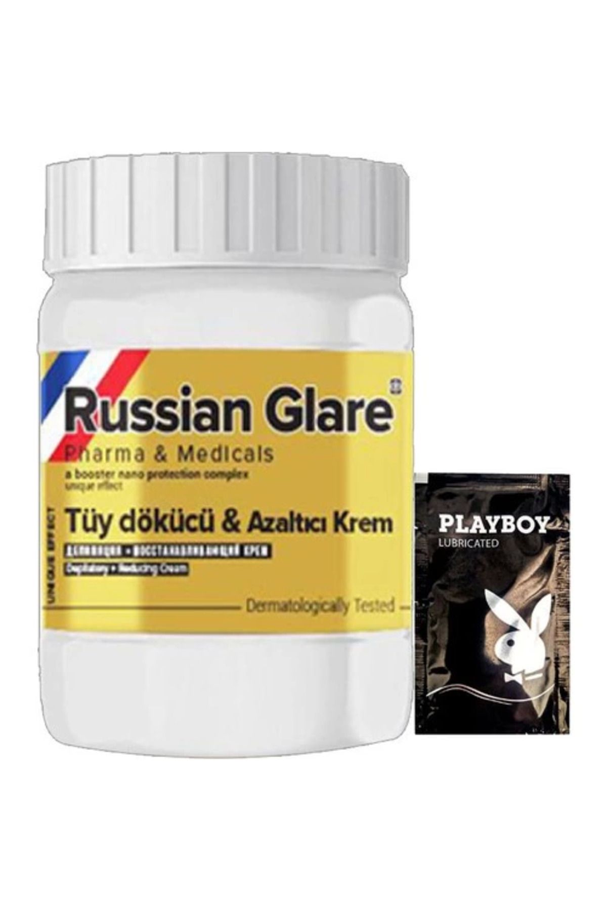 KAKTÜS JACK Playboy Rusian Glare Nano 50 ml Rus Merhemi Tüy Dökücü Azaltıcı Krem + Yanında Jel - 000031KI