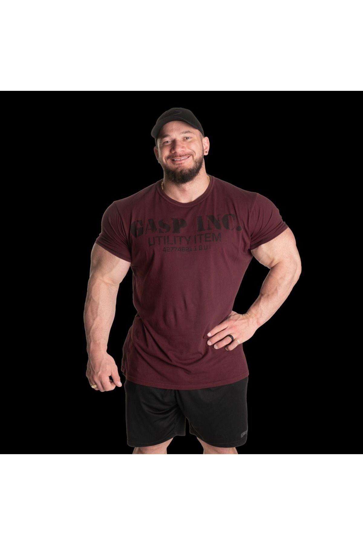 GASP Basic utility tee 220606393 - Maroon