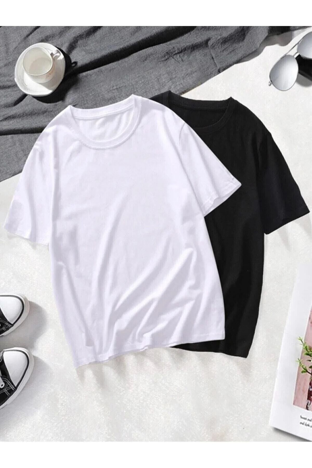 CALP TEKS BASKISIZ 2'Lİ TİŞÖRT SET