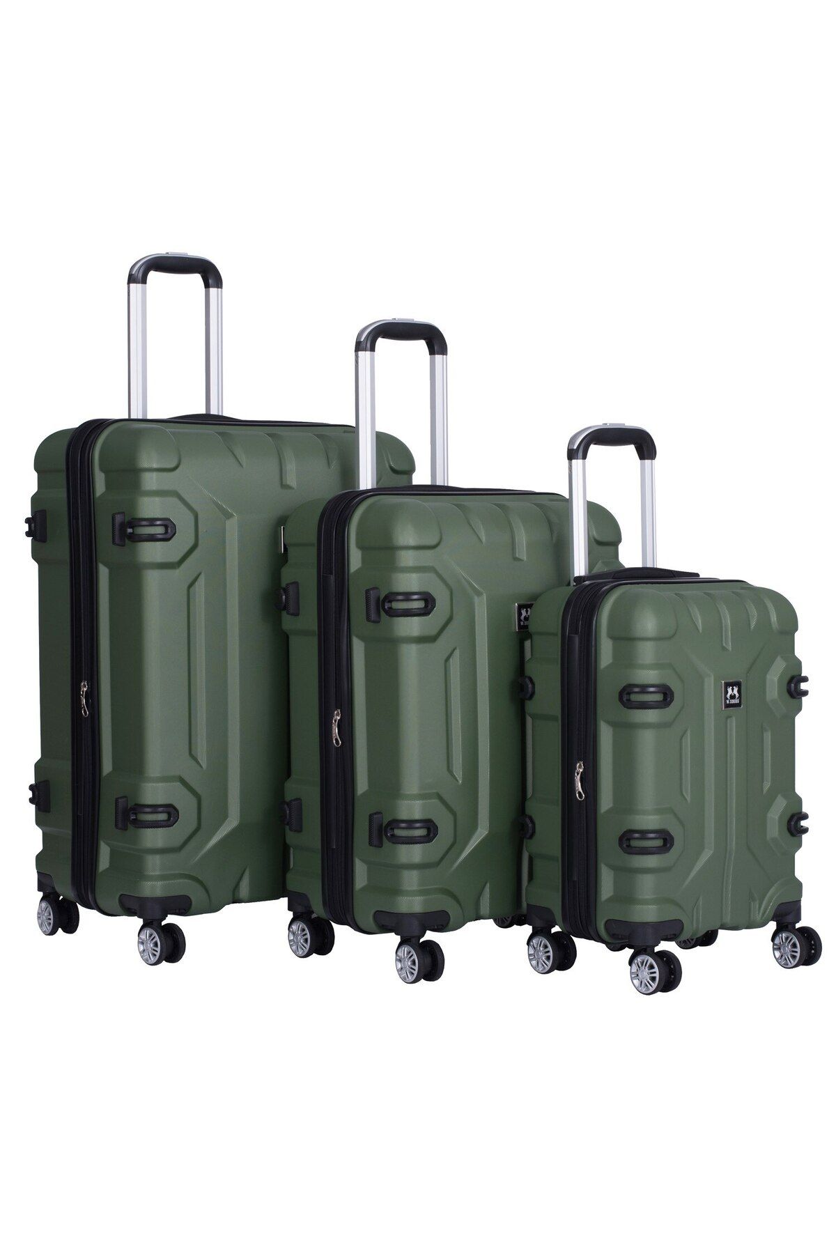 OEM-Set 3 trolere, Sizes S+M+L, Extendable, 4 double wheels with 360° rotation, Shock-resistant ABS, Mi 4