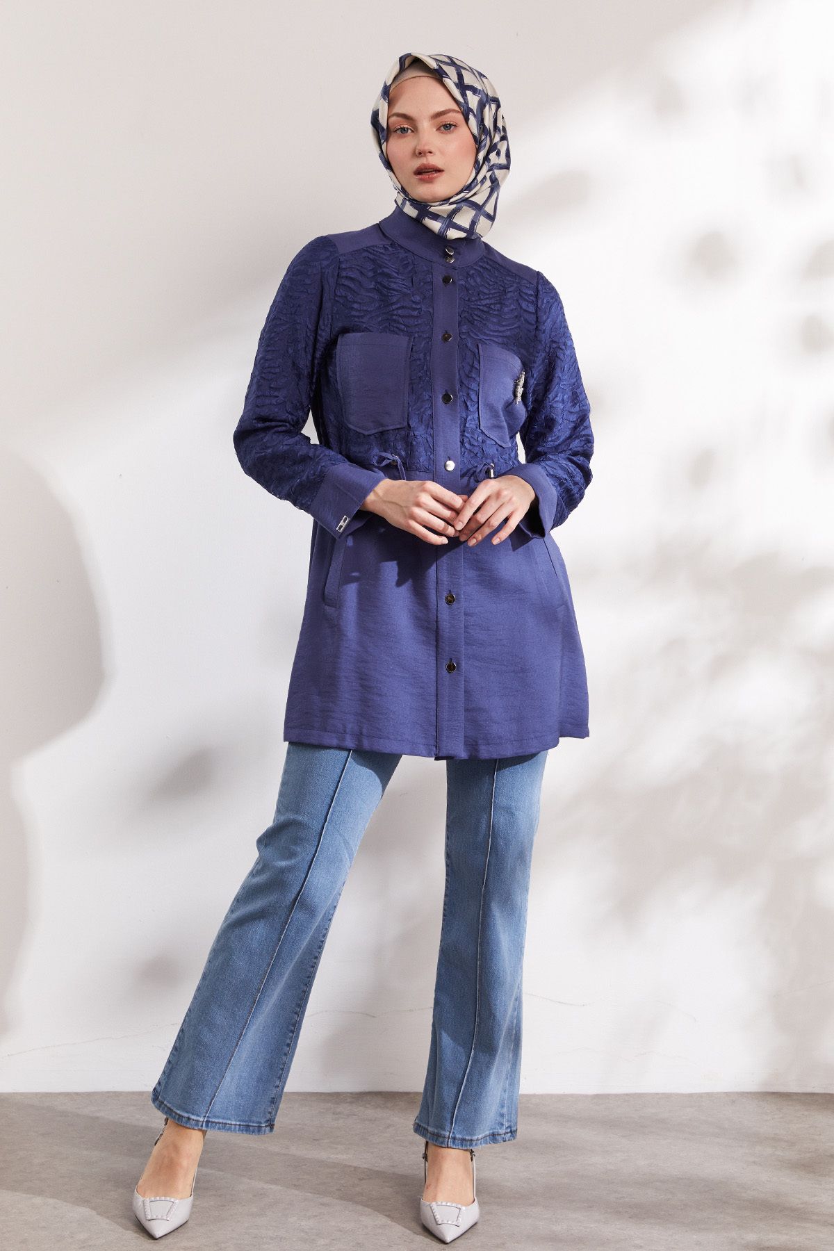 Setrms Nervürlü Denim Pantolon