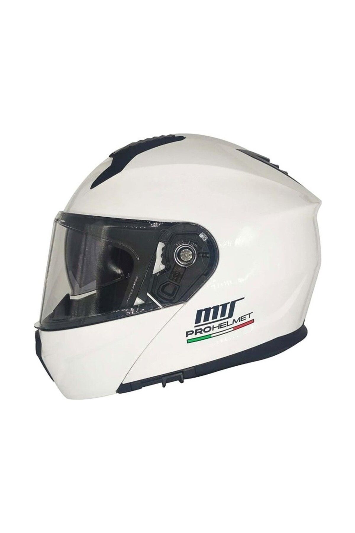 MTS PROHELMET M-966 BEYAZ ÇENE AÇILIR MOTOSİKLET KASK