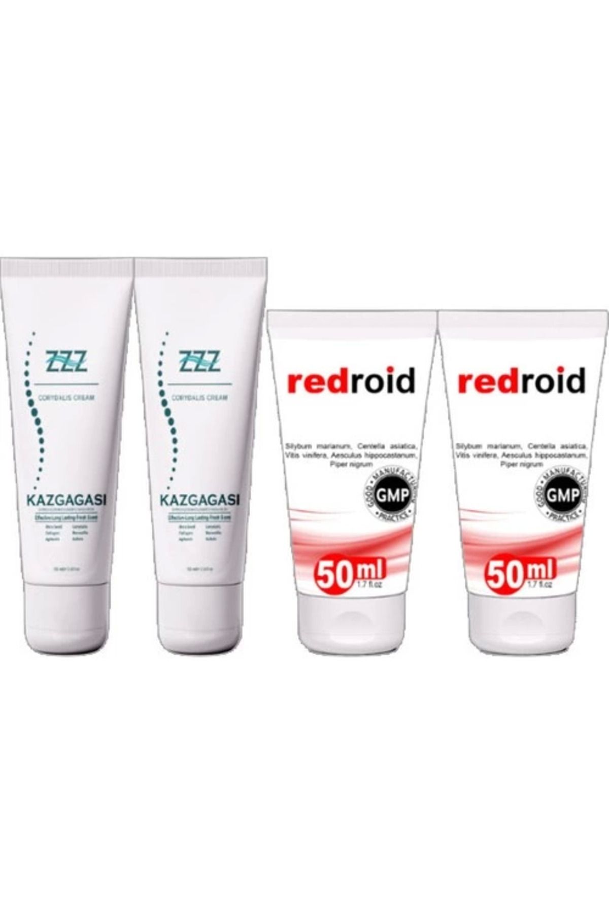 hayalimsah Kaz Gagası 100 ml Sırt Bel Kas Iskelet Kısmi Kullanım Kremi 2 Adet Redroid Hem.eroid 50 ml 2 Adet