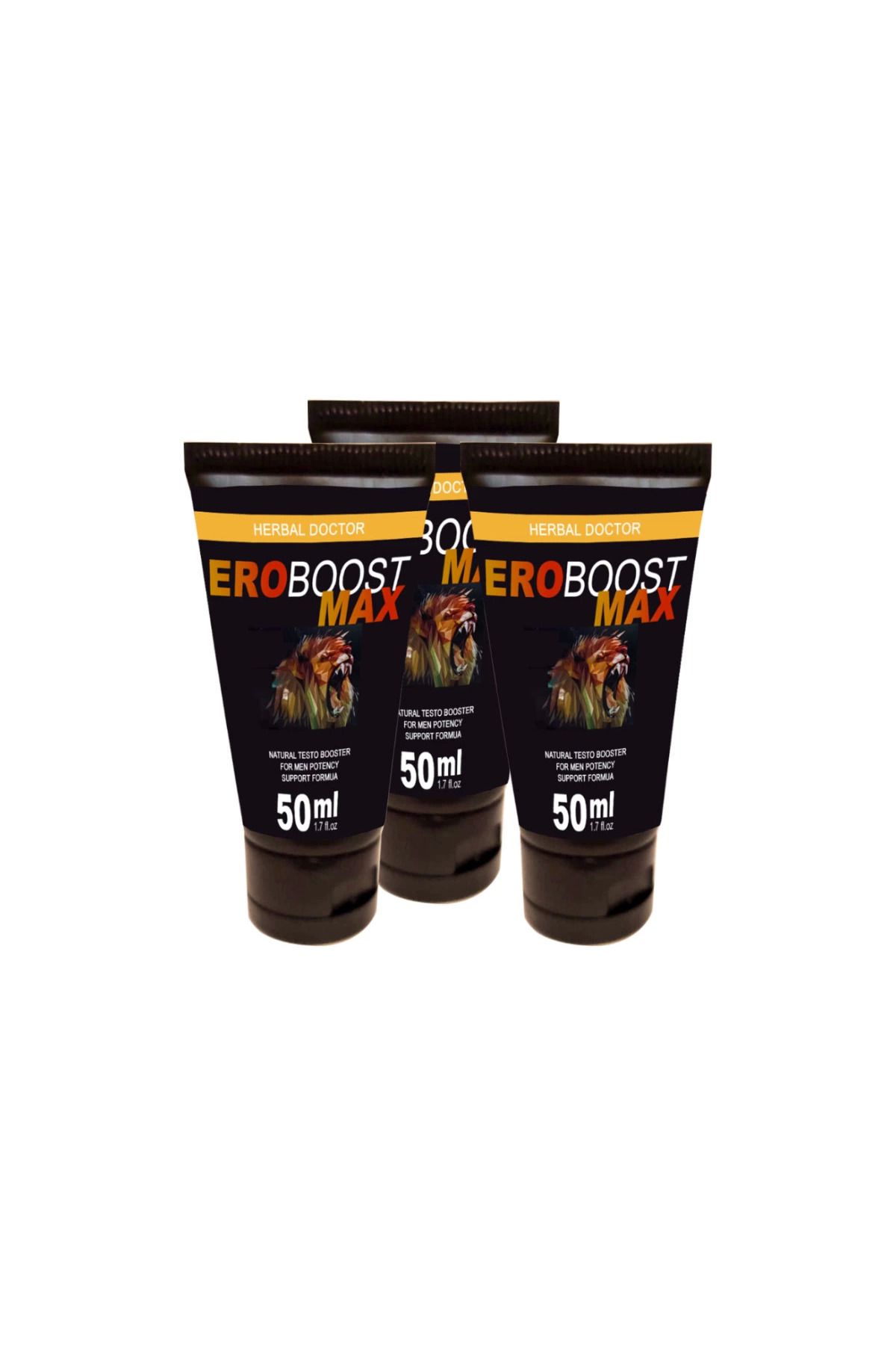 feifei EroBoost MaxTesto 3 Tane 50 ml Cream Boyut Harici Uygulama Kremi Bkn1EK325