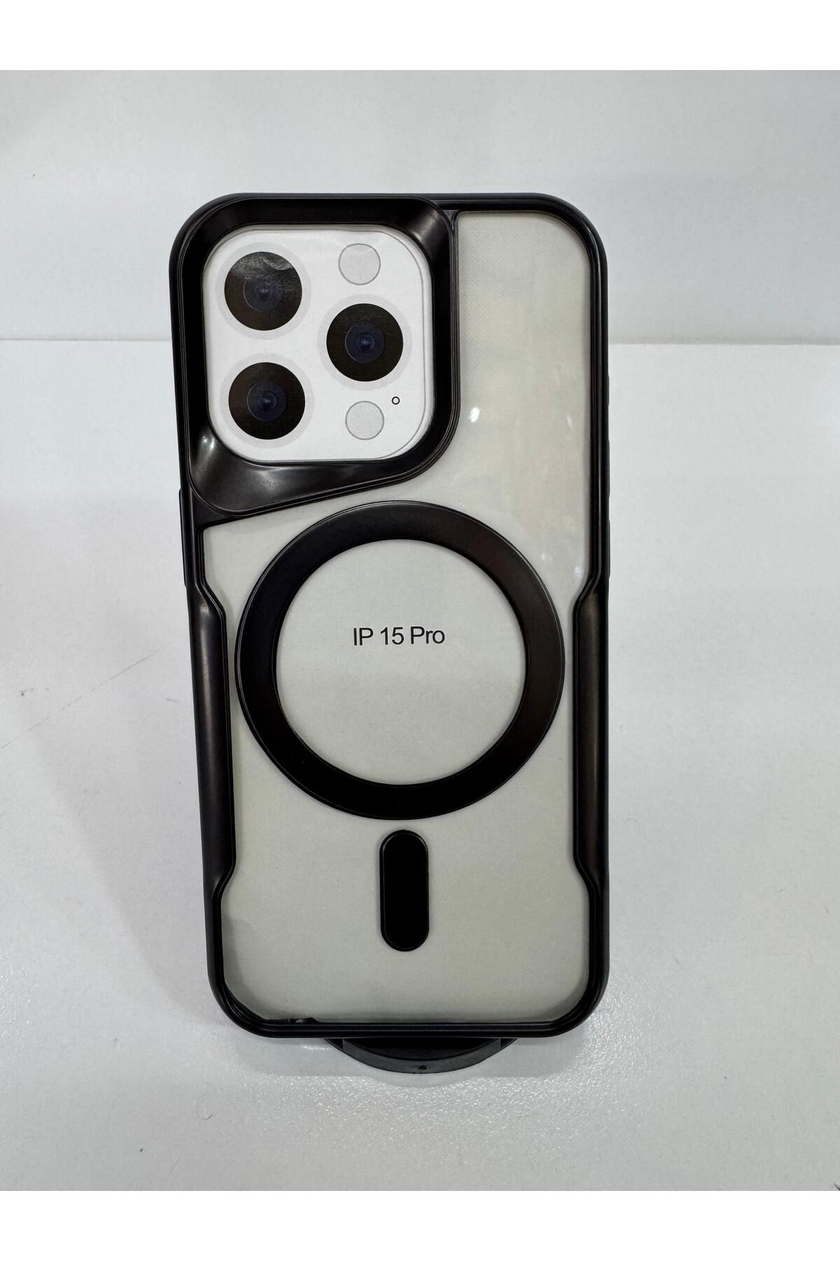 İnci İphone 15 pro lazer kesim magsafe özellikli şık telefon kılıfı